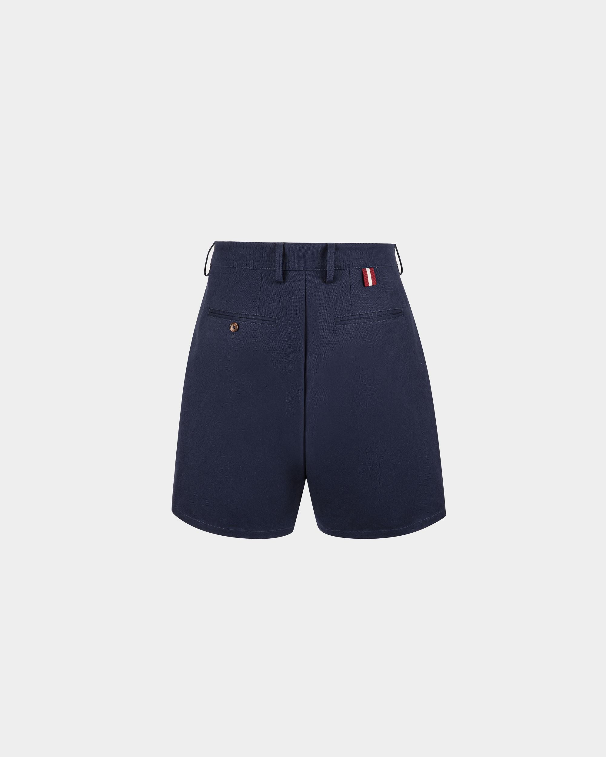 Pantalón Corto De Algodón Azul Marino - Hombre - Bally - 03