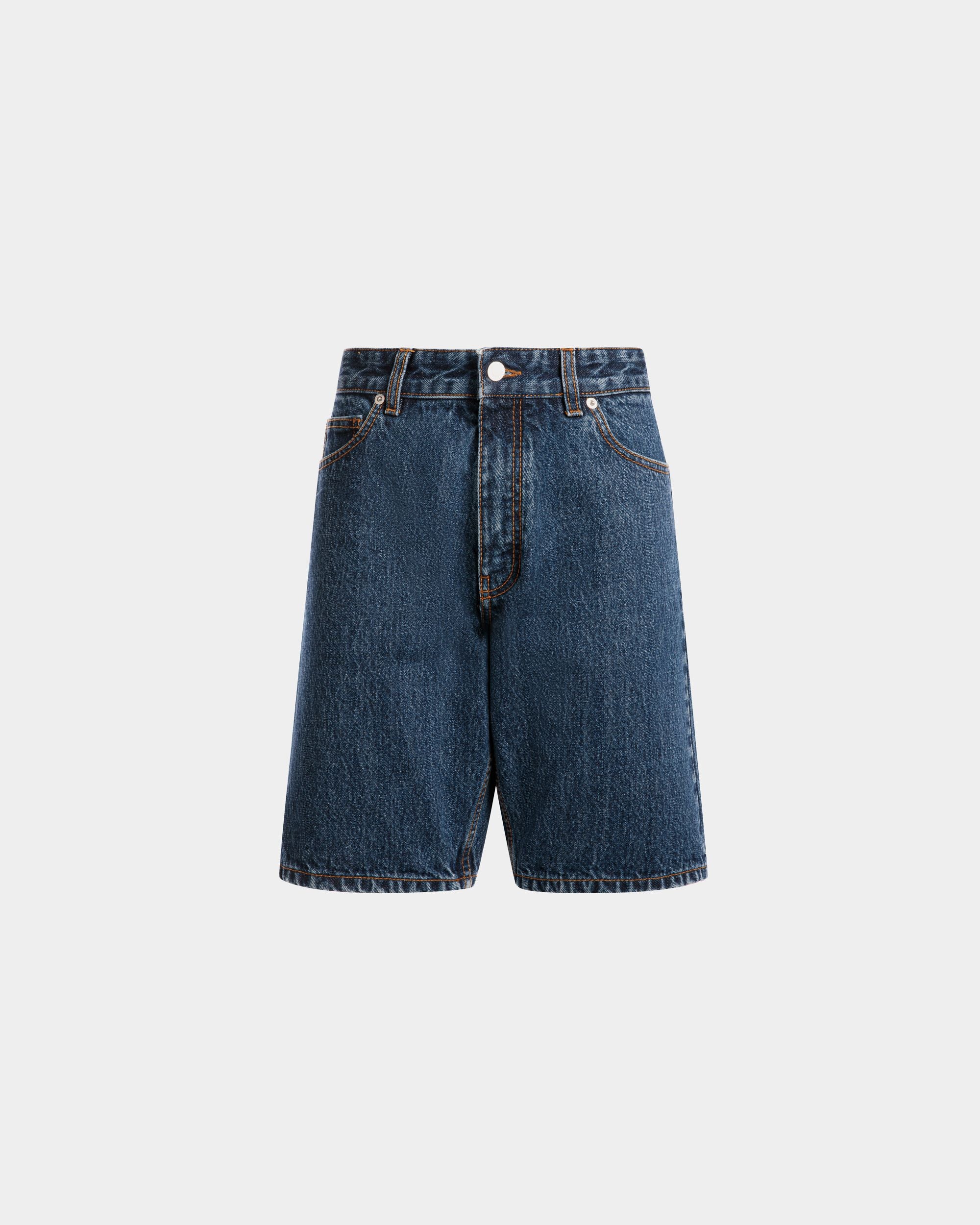 Denim Pants in Medium Blue Cotton - Men's - Bally - 01