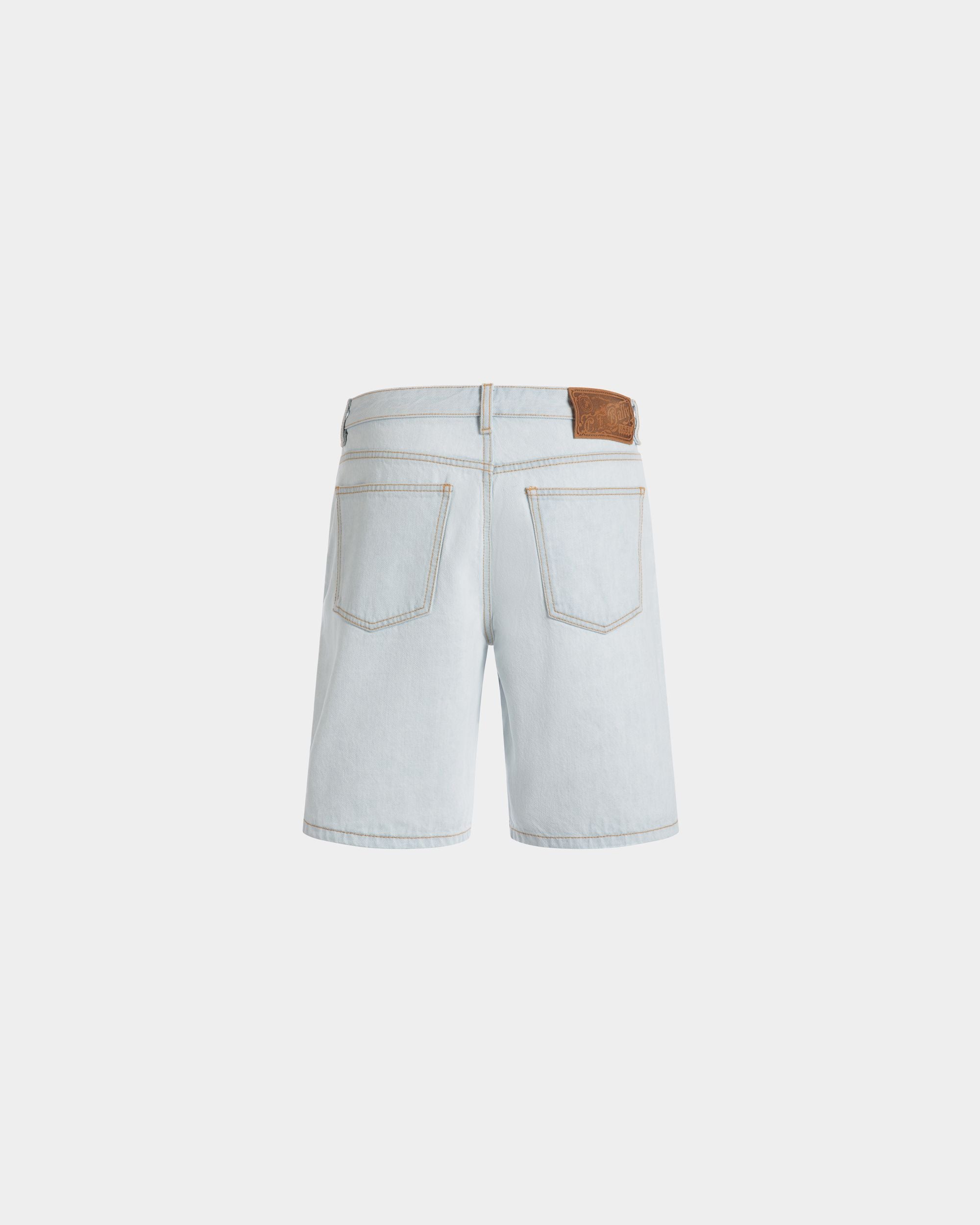 Denim Shorts in Light Blue Cotton - Hombre - Bally - 03