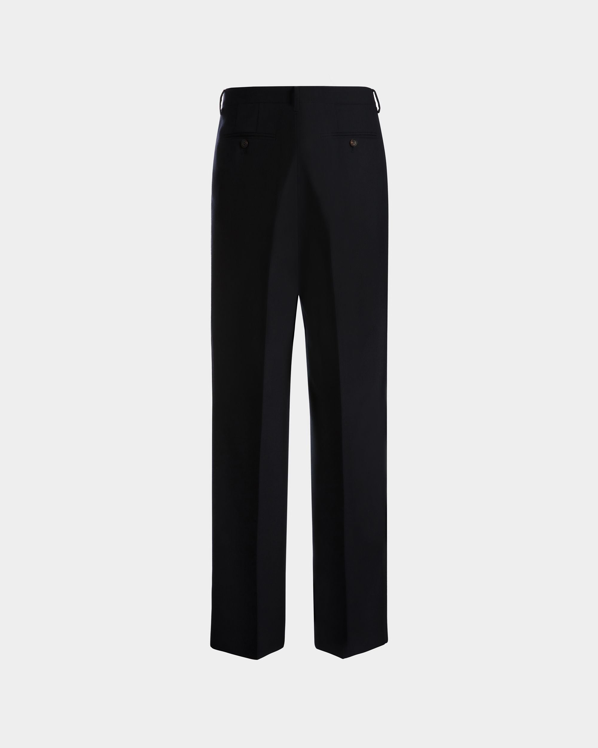 Pants in Navy Blue Wool Blend - Men's - Bally - 07