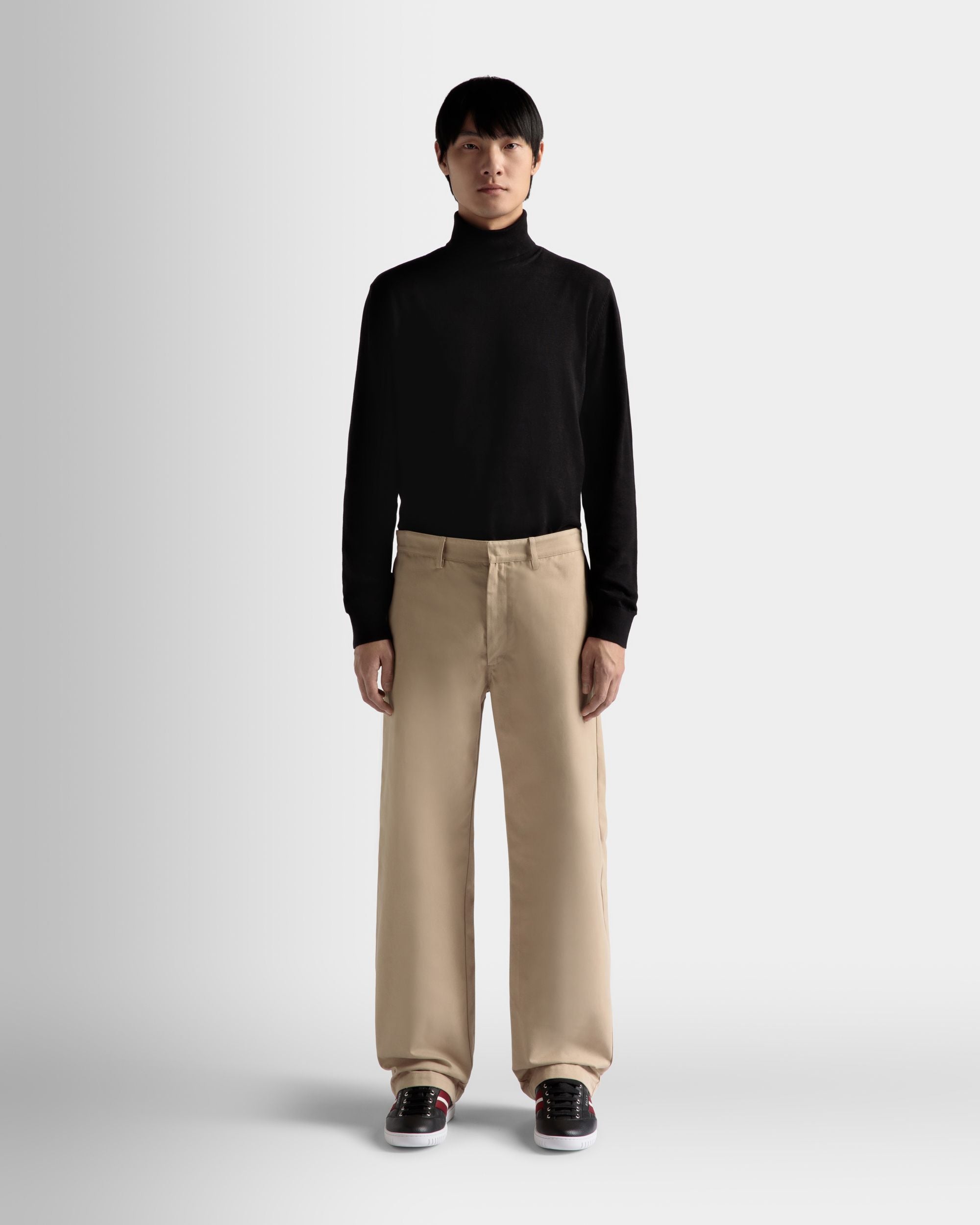 Pantalones De Algodón Color Camel - Hombre - Bally - 02