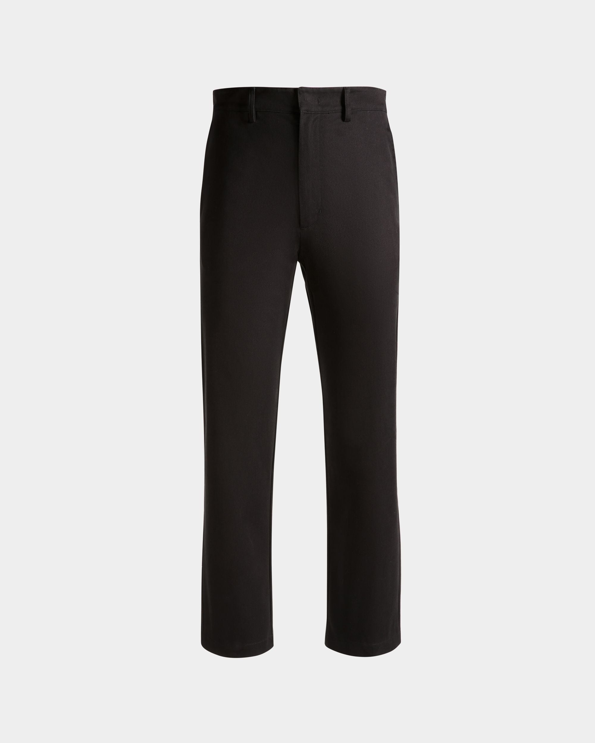 Pantalón Chino De Algodón Negro - Hombre - Bally - 01