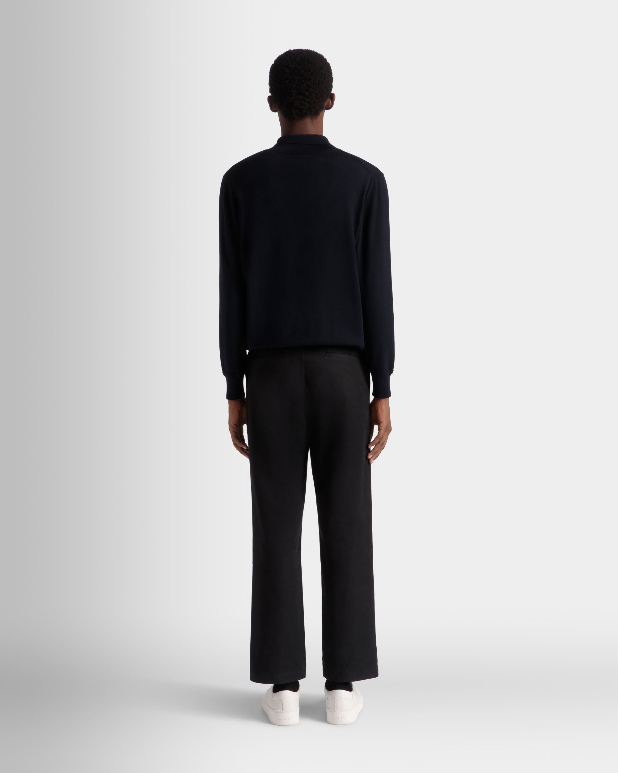 Pantalón Chino De Algodón Negro - Hombre - Bally - 06