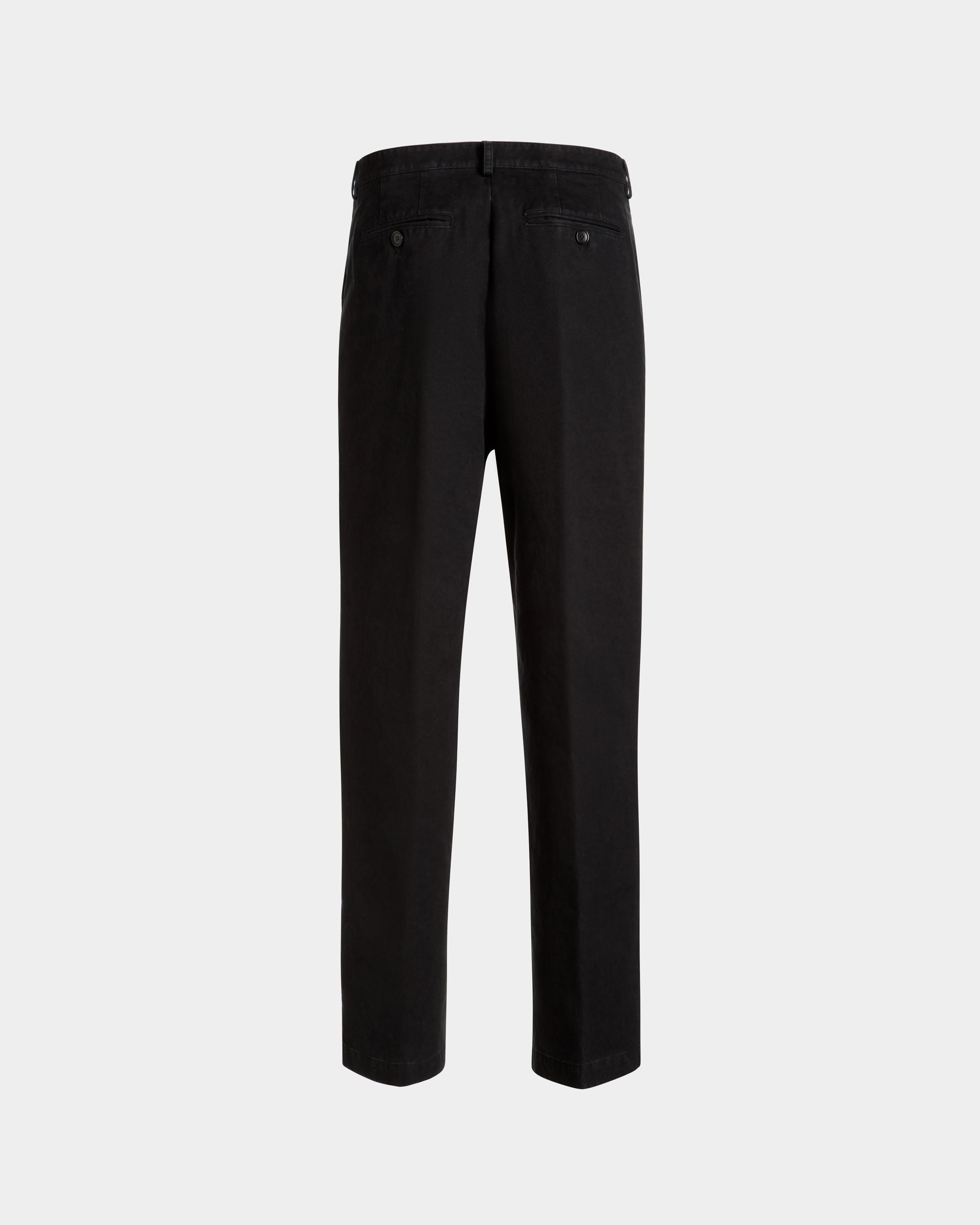 Pantalón De Algodón Negro - Hombre - Bally - 07