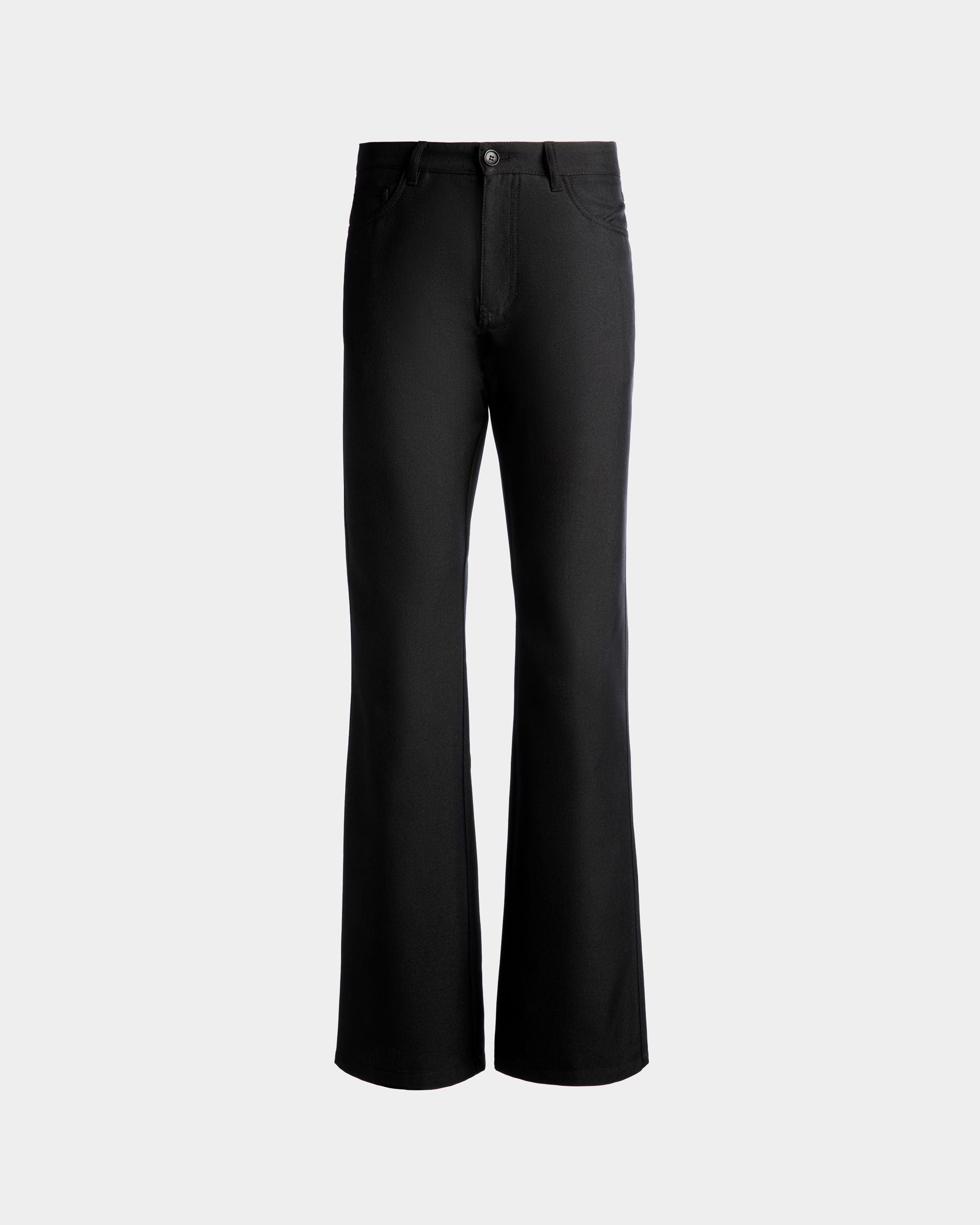 Trousers In Black Wool and Polyester - Men's - Bally - 01