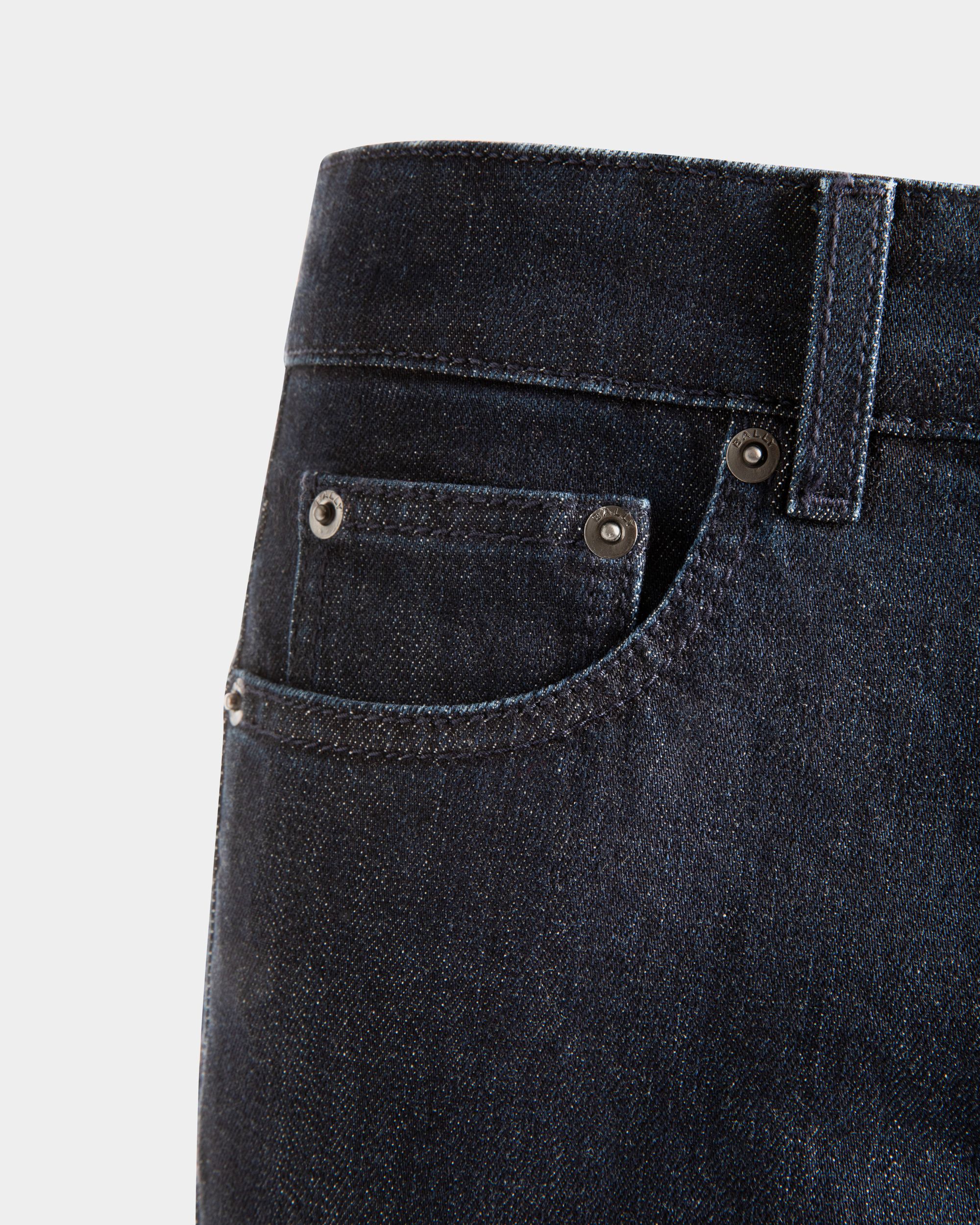 Adrien Brody Travel Collection Denim Pants In Navy Blue Mix Cotton - Men's - Bally - 06