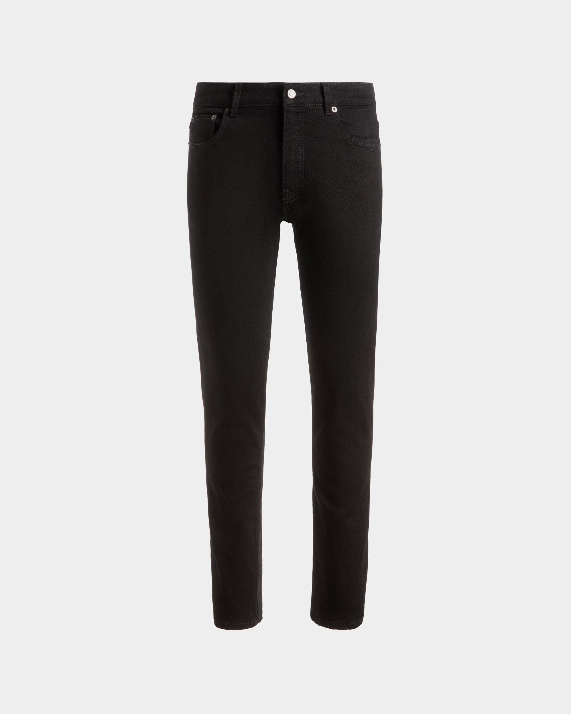 Adrien Brody Travel Collection Denim Pants In Black Mix Cotton - Men's - Bally - 01