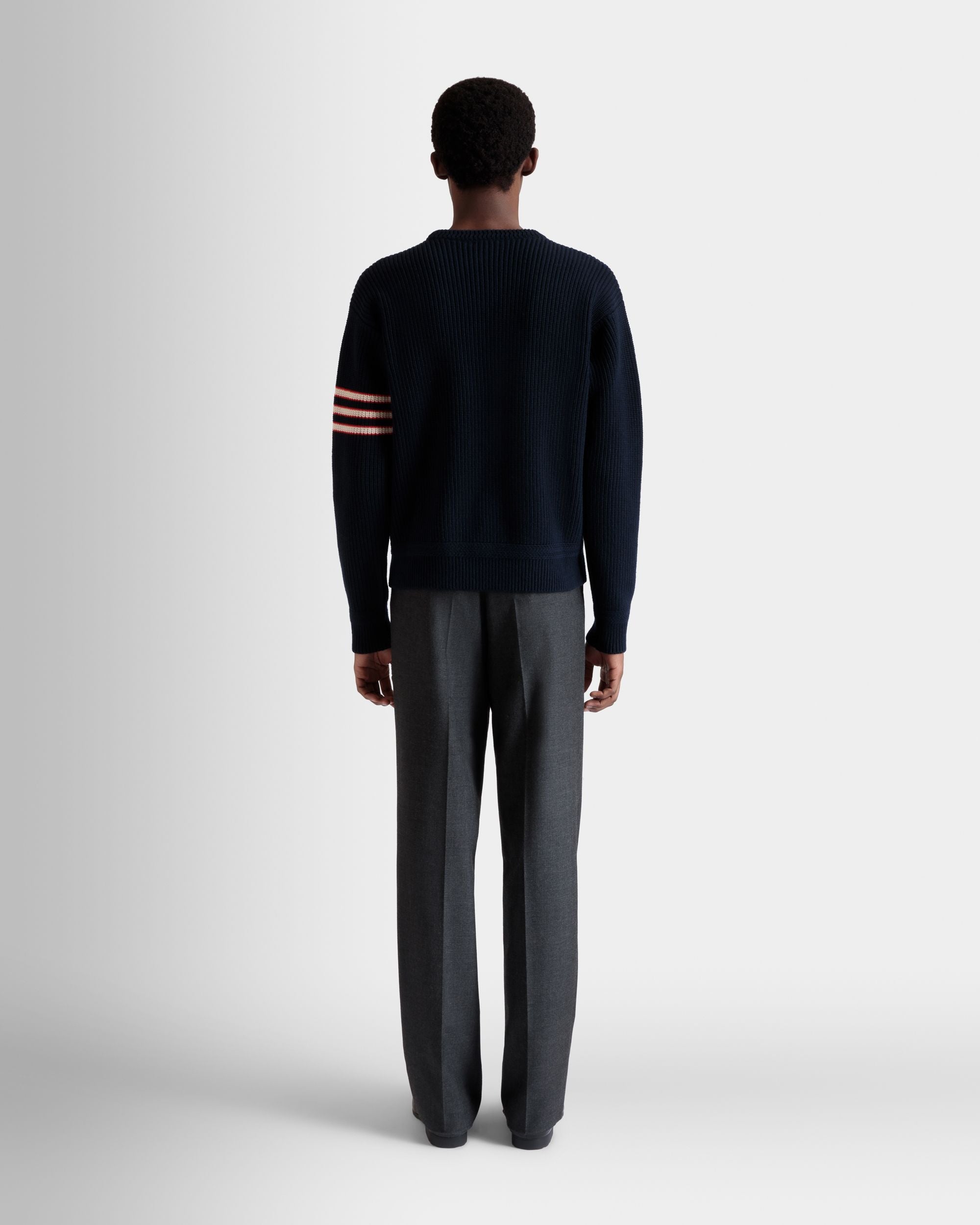 Pantalón De Sastrería De Mezcla De Lana Gris Oscuro - Hombre - Bally - 07