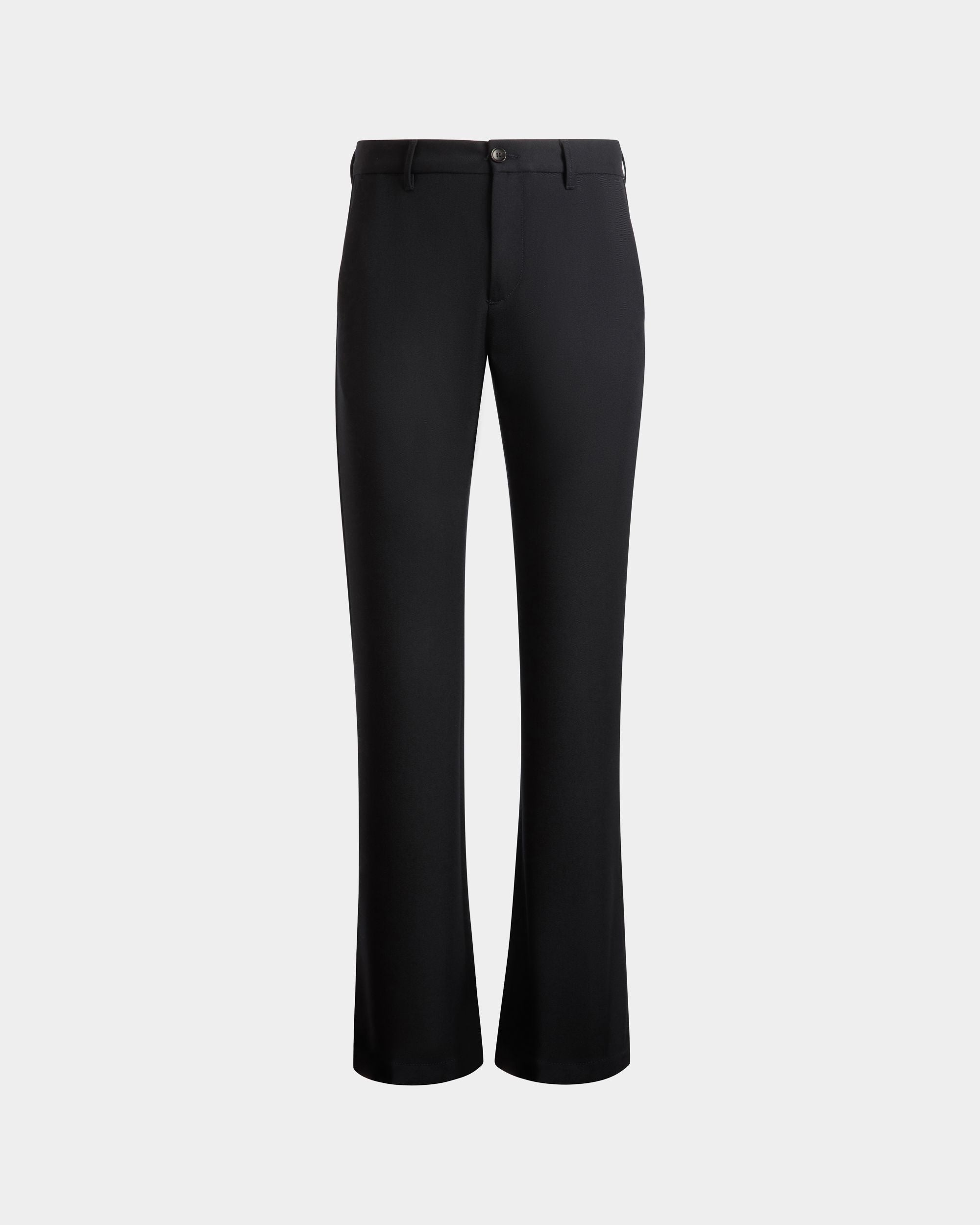 Pantalón Acampanado De Lana Navy Blue - Hombre - Bally - 01