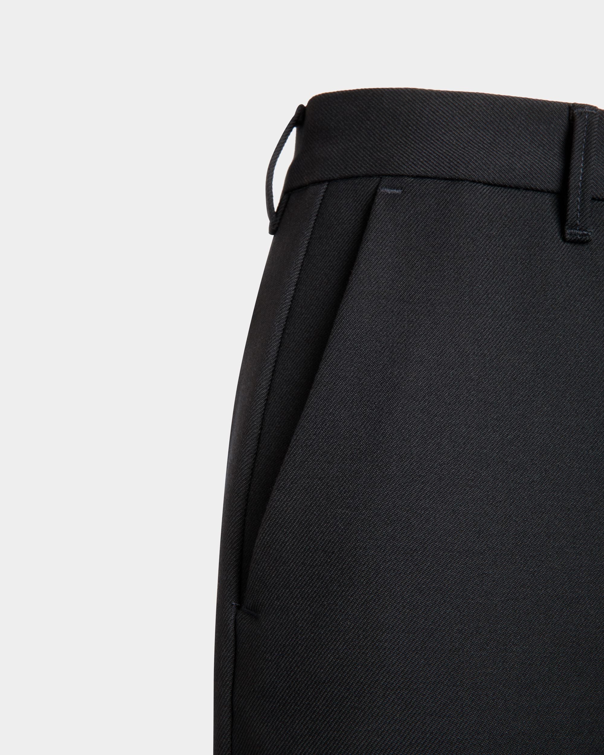 Pantalón Acampanado De Lana Navy Blue - Hombre - Bally - 04