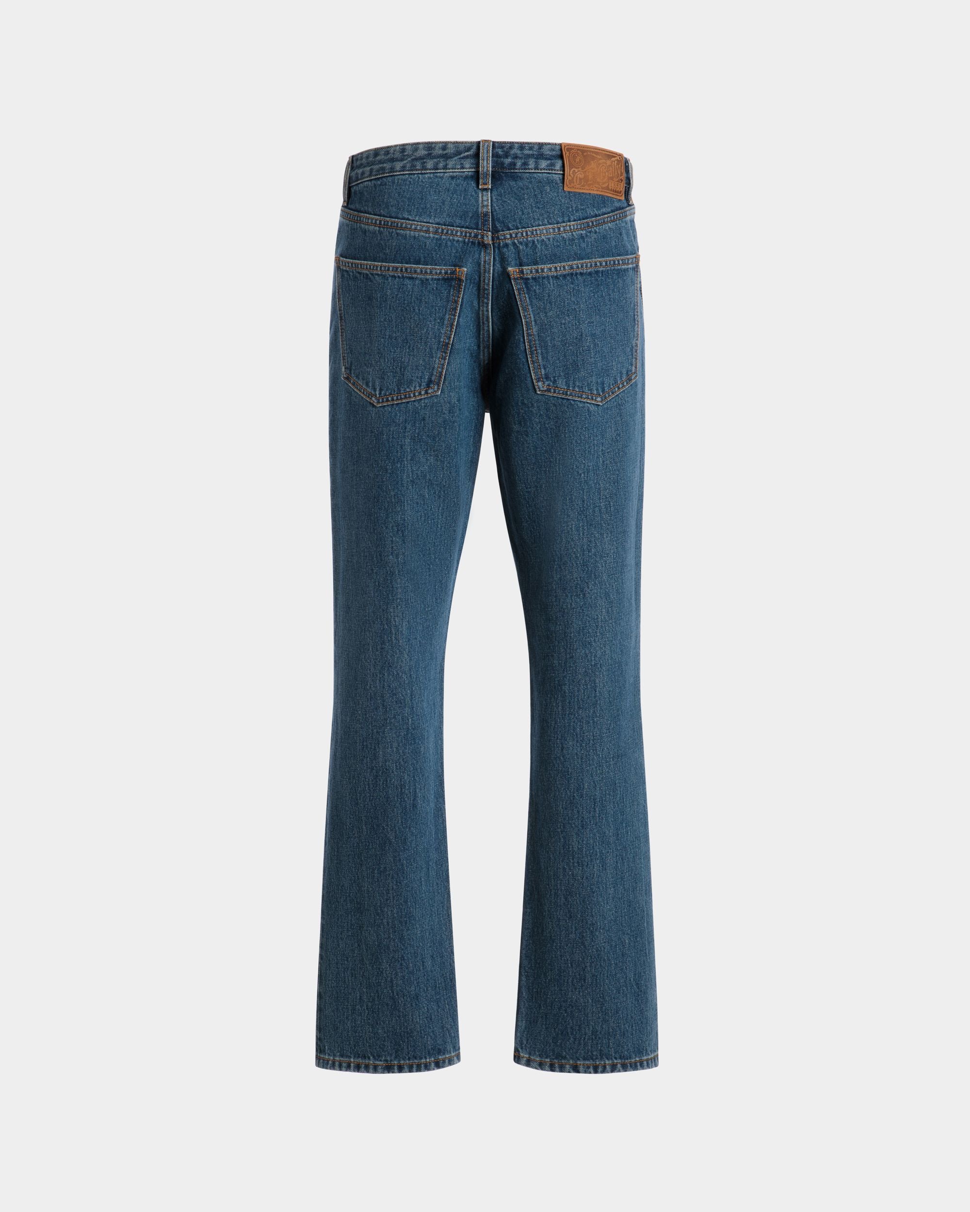 Denim Pants in Medium Blue Cotton - Men's - Bally - 03