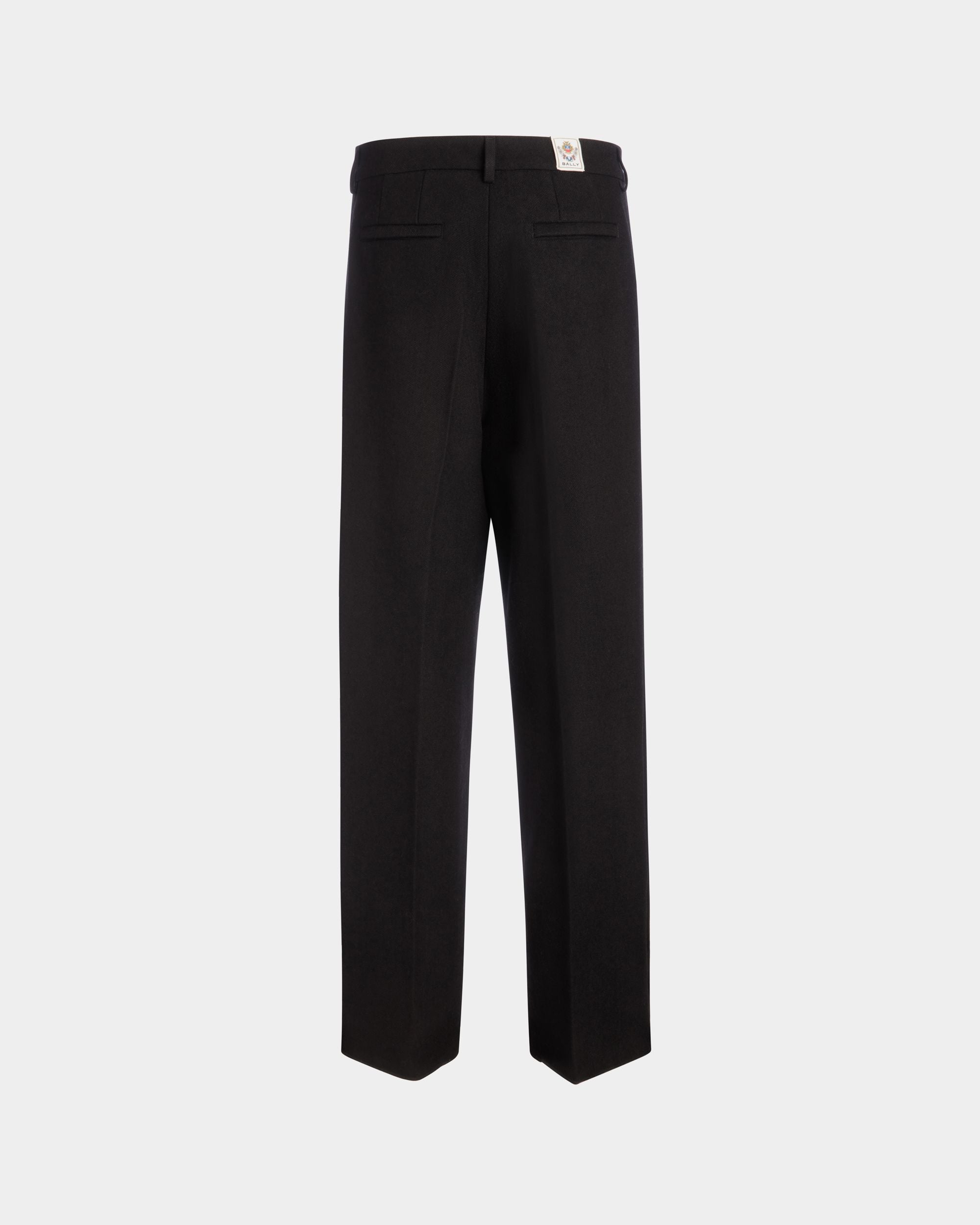 Pantalón Con Pinzas De La Cápsula Winter De Mezcla De Lana Negra - Hombre - Bally - 03