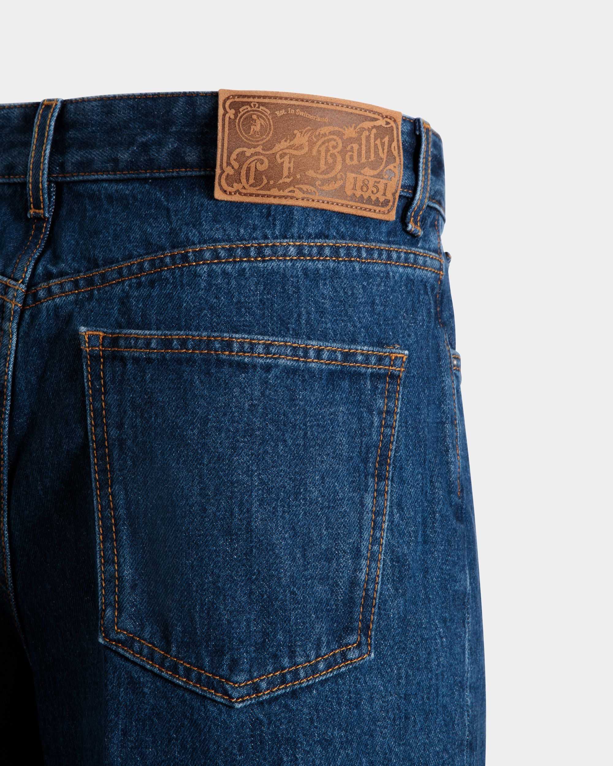 Trousers Denim In Blue Cotton - Men's - Bally - 02