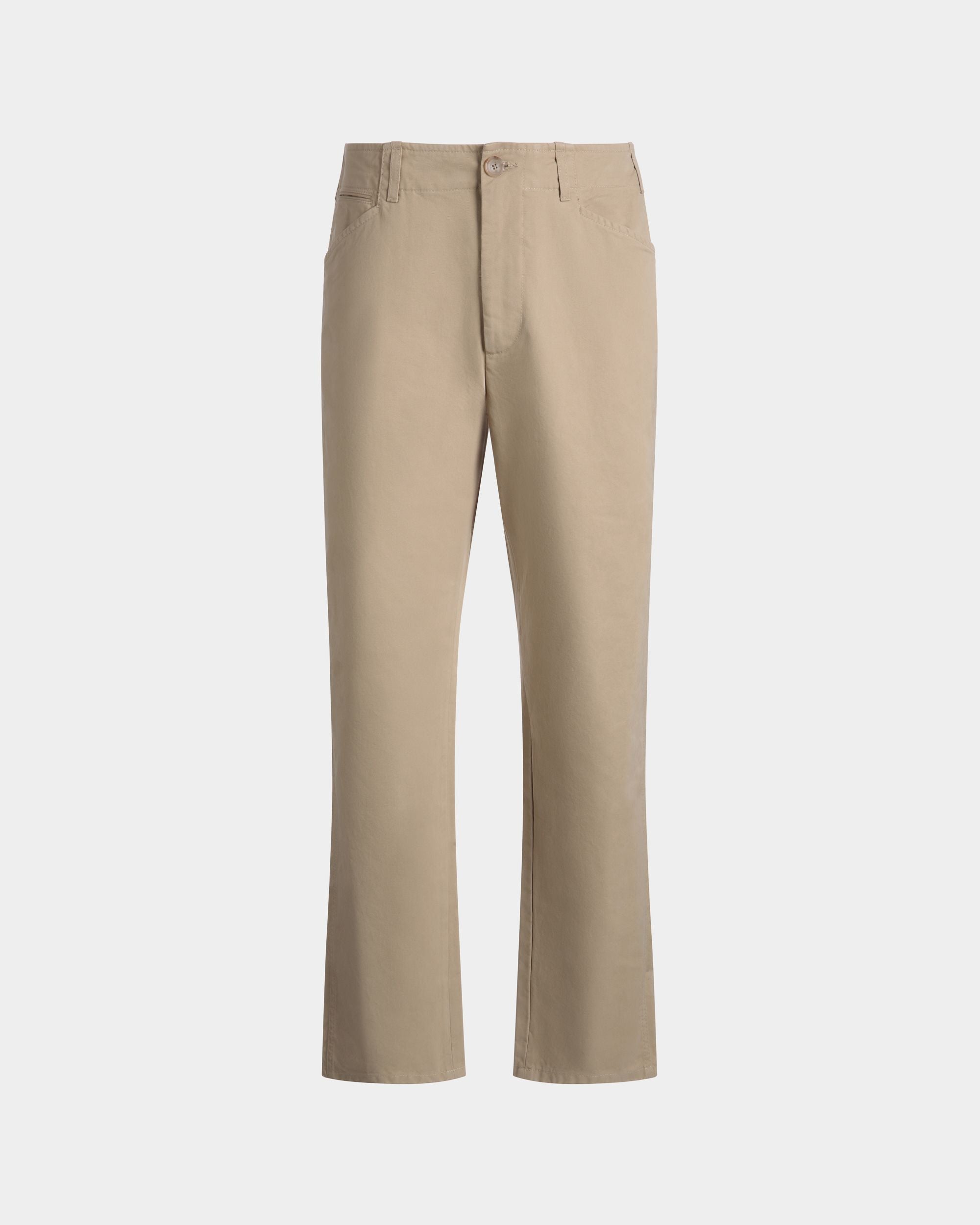 Pants in Camel Cotton - Men's - Bally - 01