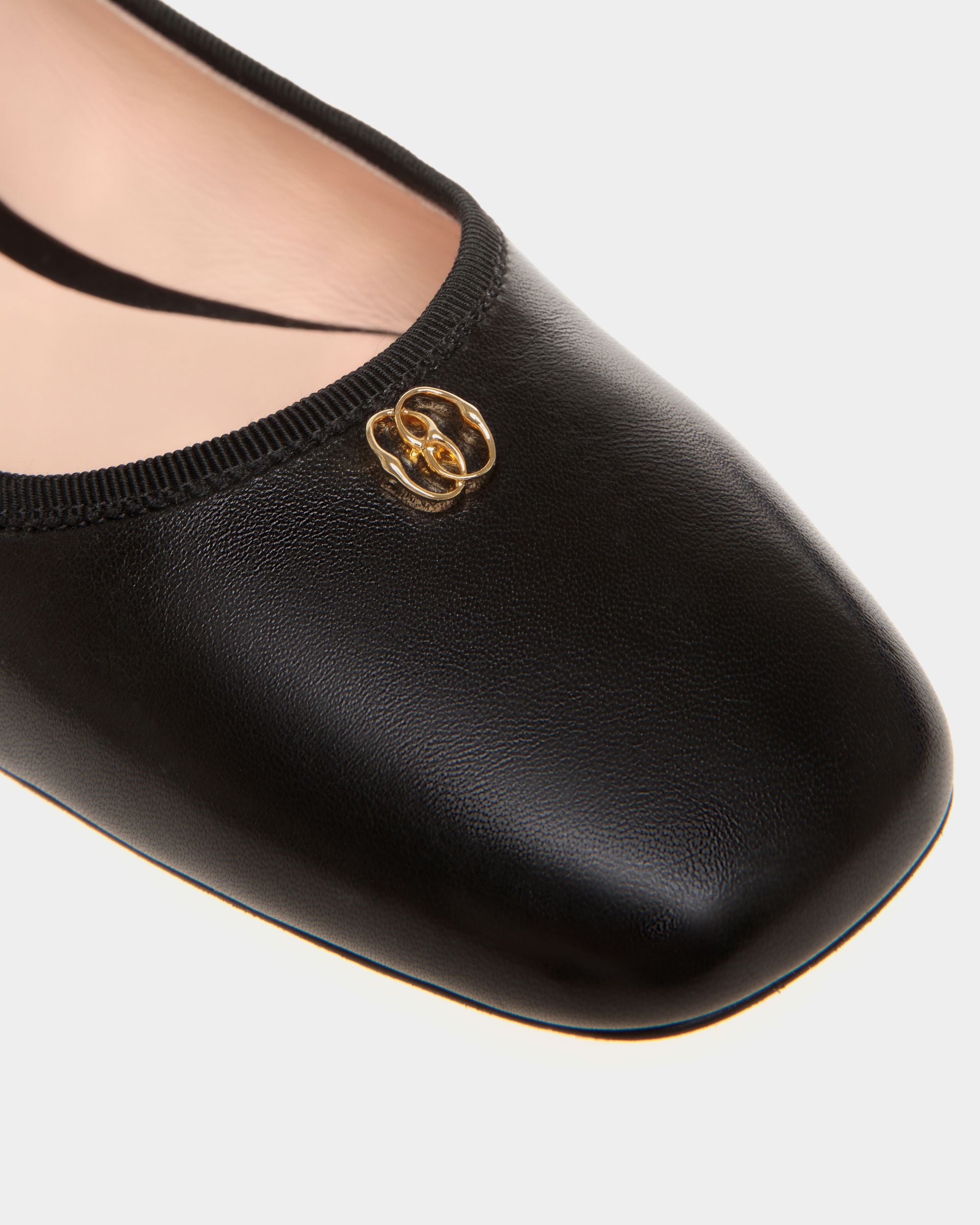 Zapato Plano Ballyrina De Napa Negra - Mujer - Bally - 05