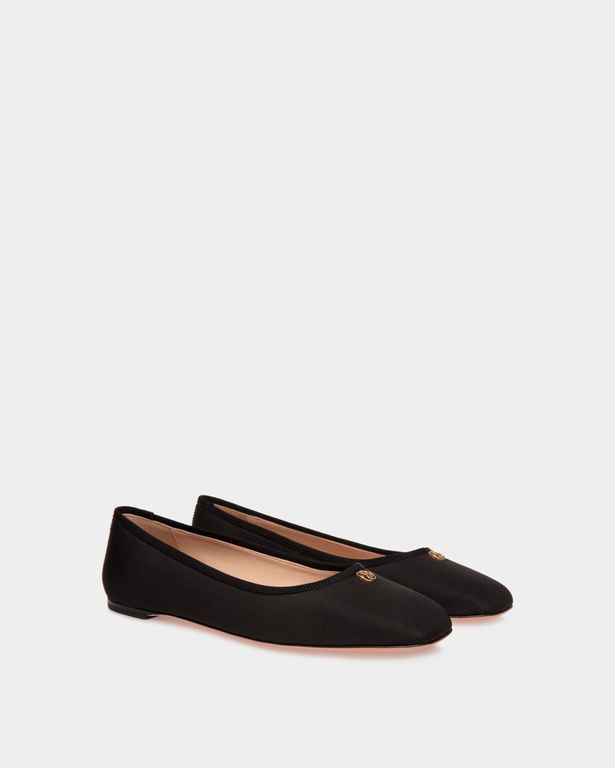 Zapato Plano Ballyrina De Faille Negro - Mujer - Bally - 02