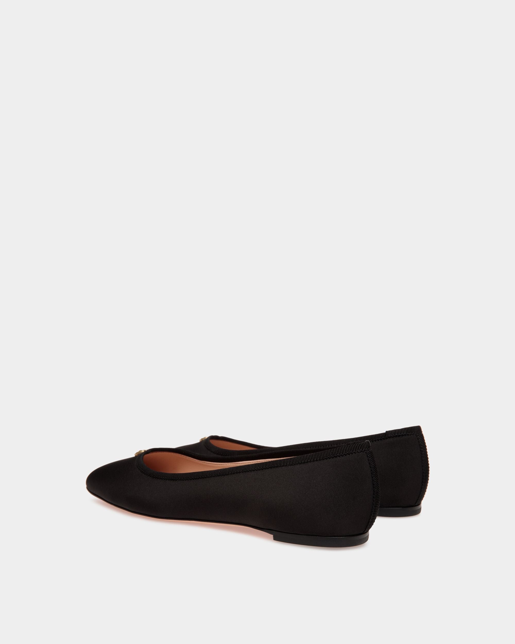 Zapato Plano Ballyrina De Faille Negro - Mujer - Bally - 03