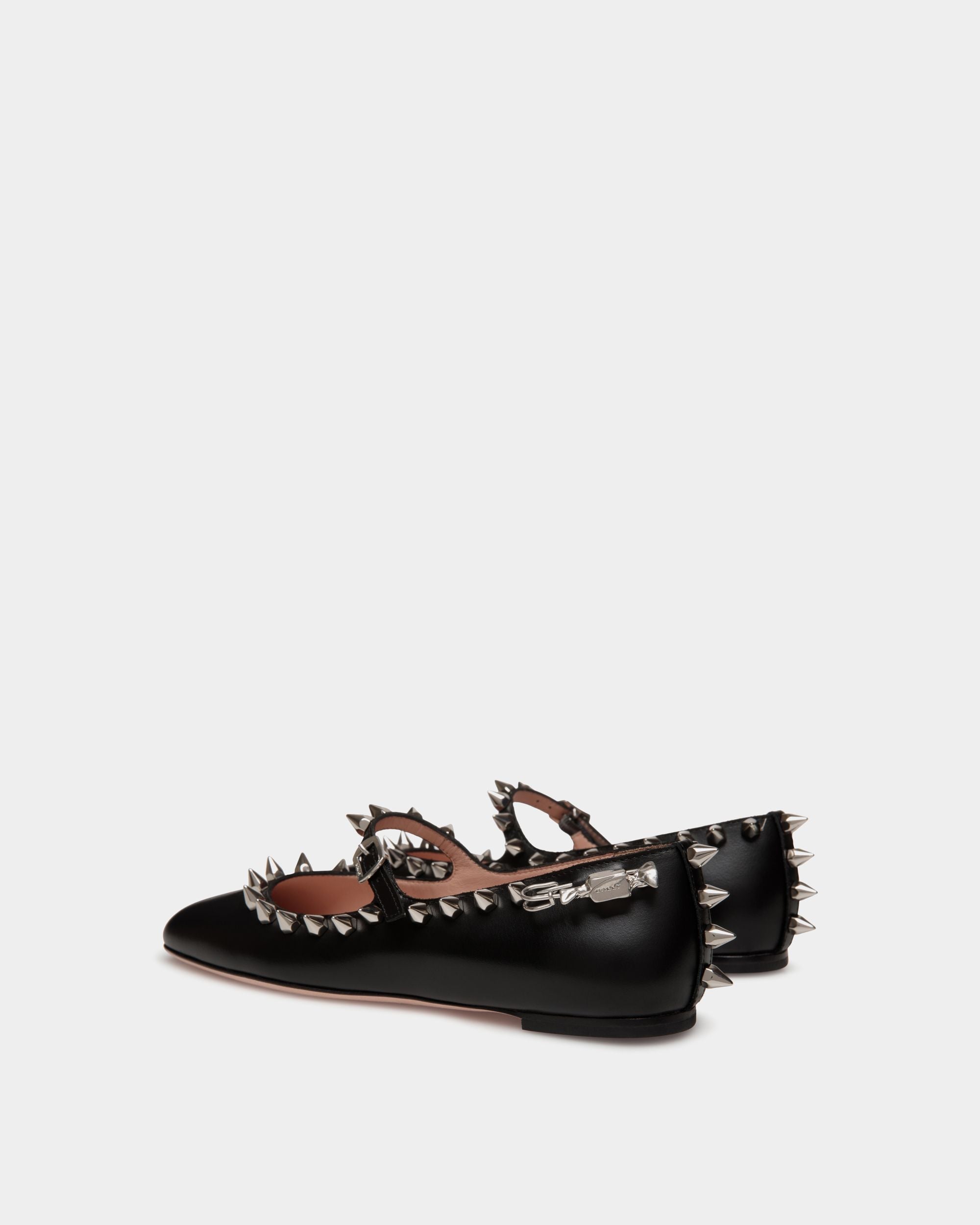 Ballyrina Mary-Jane Flat In Black Leather - Mujer - Bally - 04