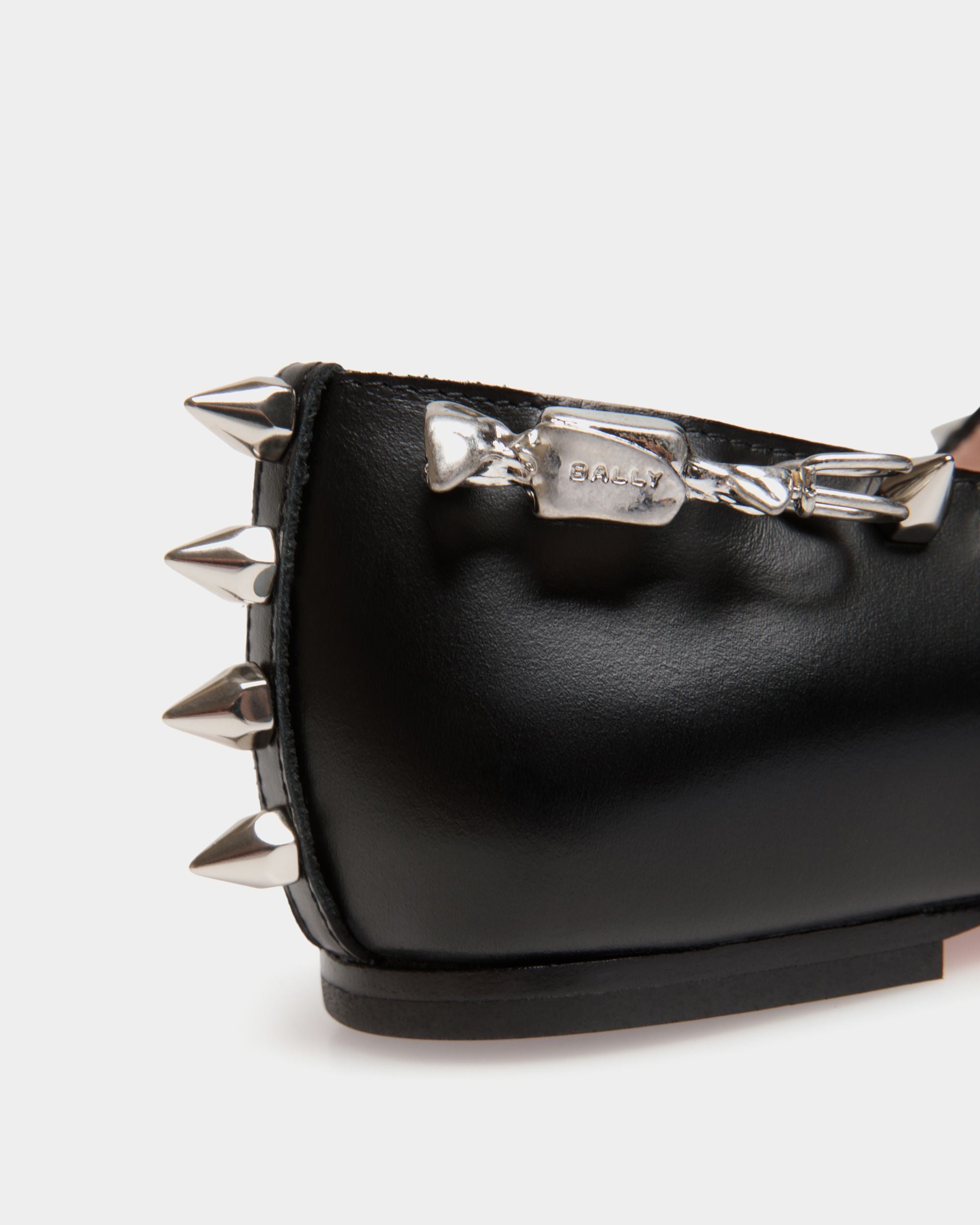 Ballyrina Mary-Jane Flat In Black Leather - Mujer - Bally - 06
