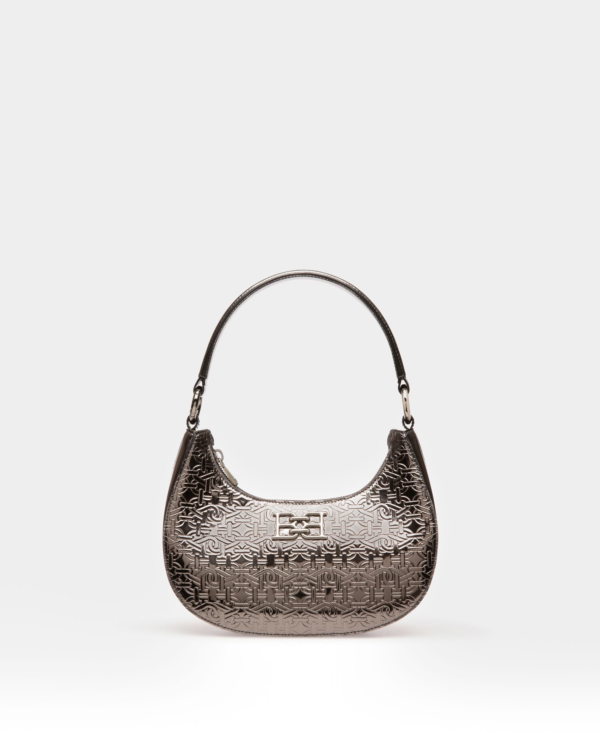 Bleyr Crossbody In Gray Leather - Women's - Bally - 01