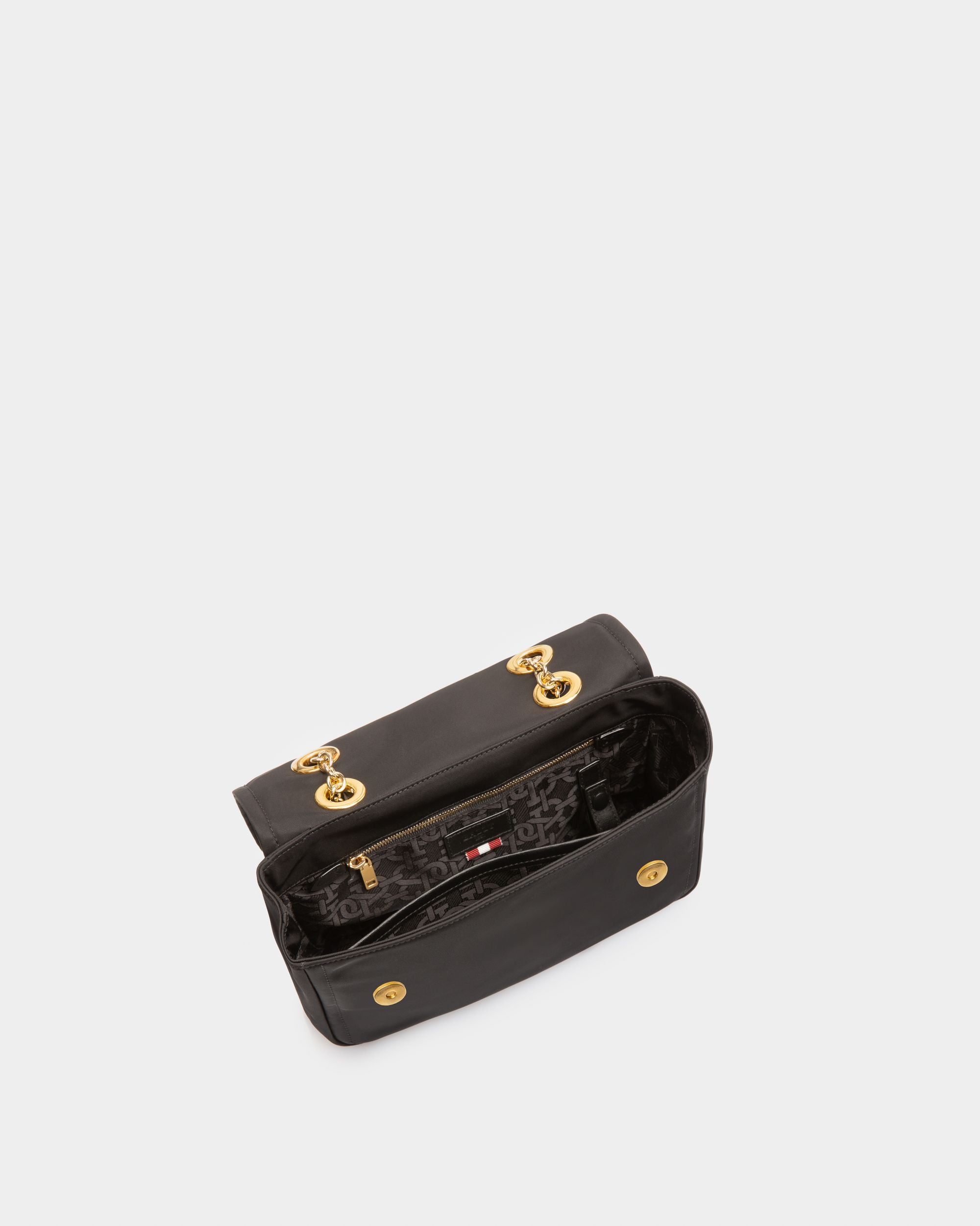 Ehrin Bandolera En Nailon De Color Negro - Mujer - Bally - 05