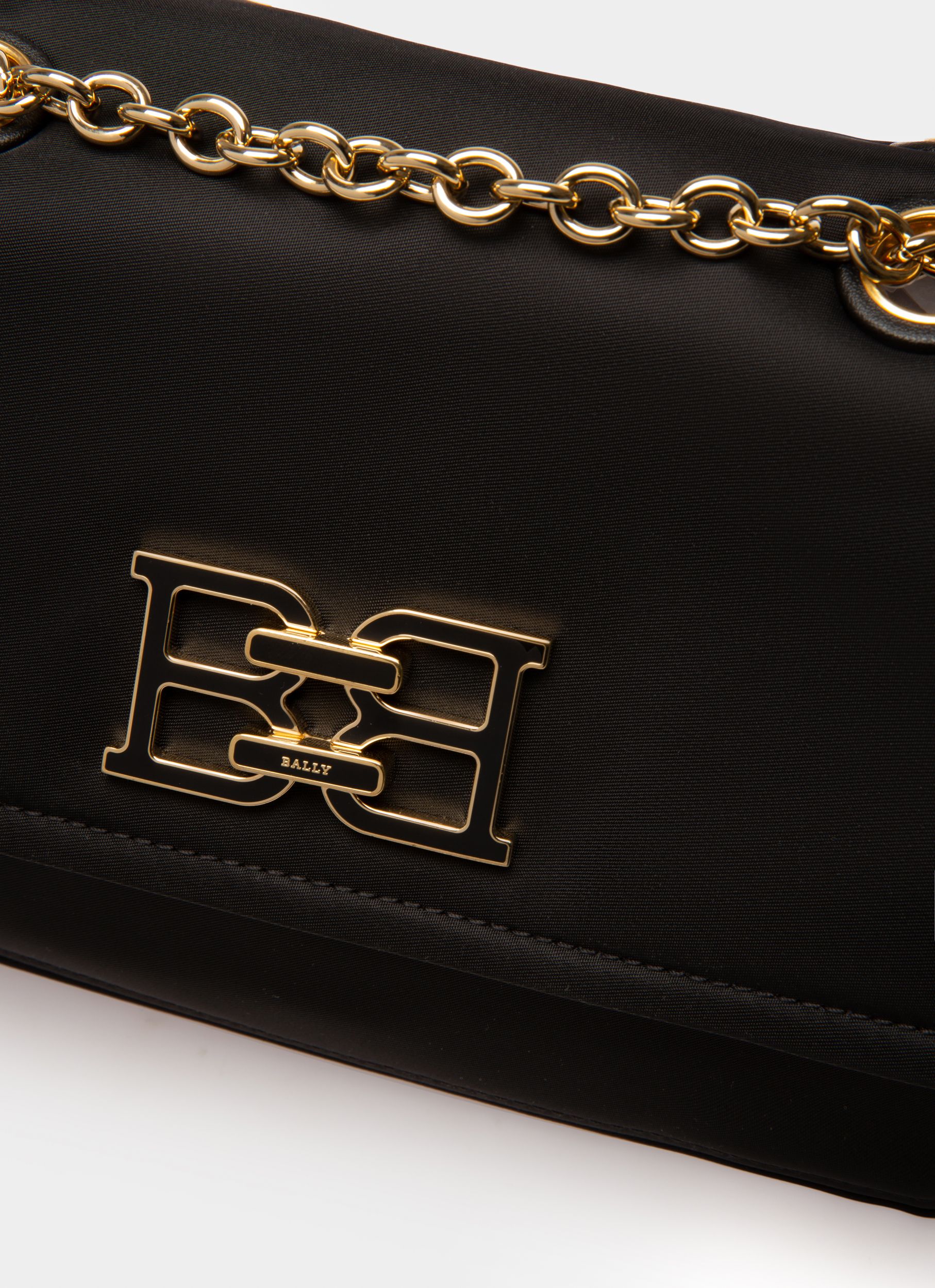 Ehrin Bandolera En Nailon De Color Negro - Mujer - Bally - 06
