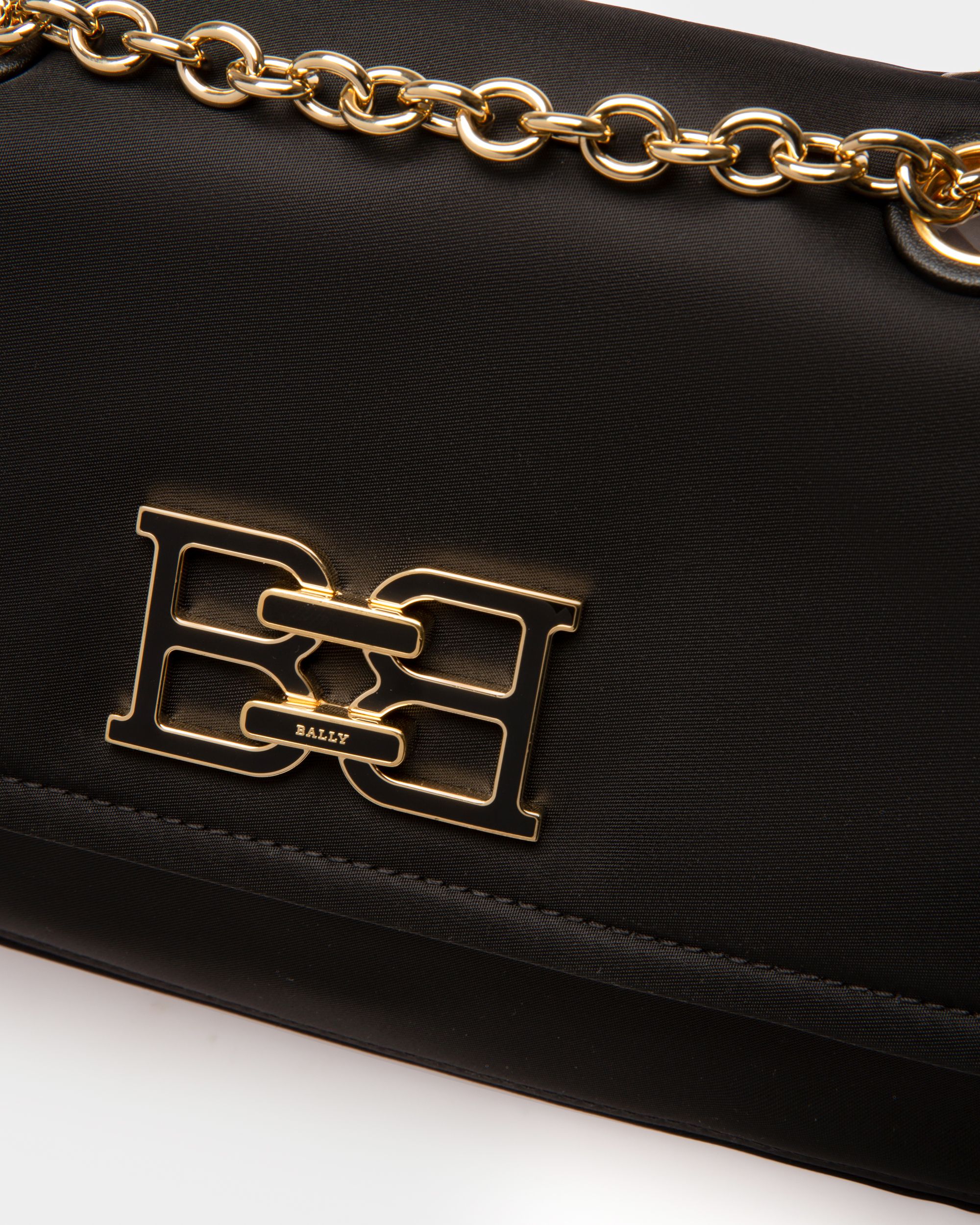 Ehrin Bandolera En Nailon De Color Negro - Mujer - Bally - 07
