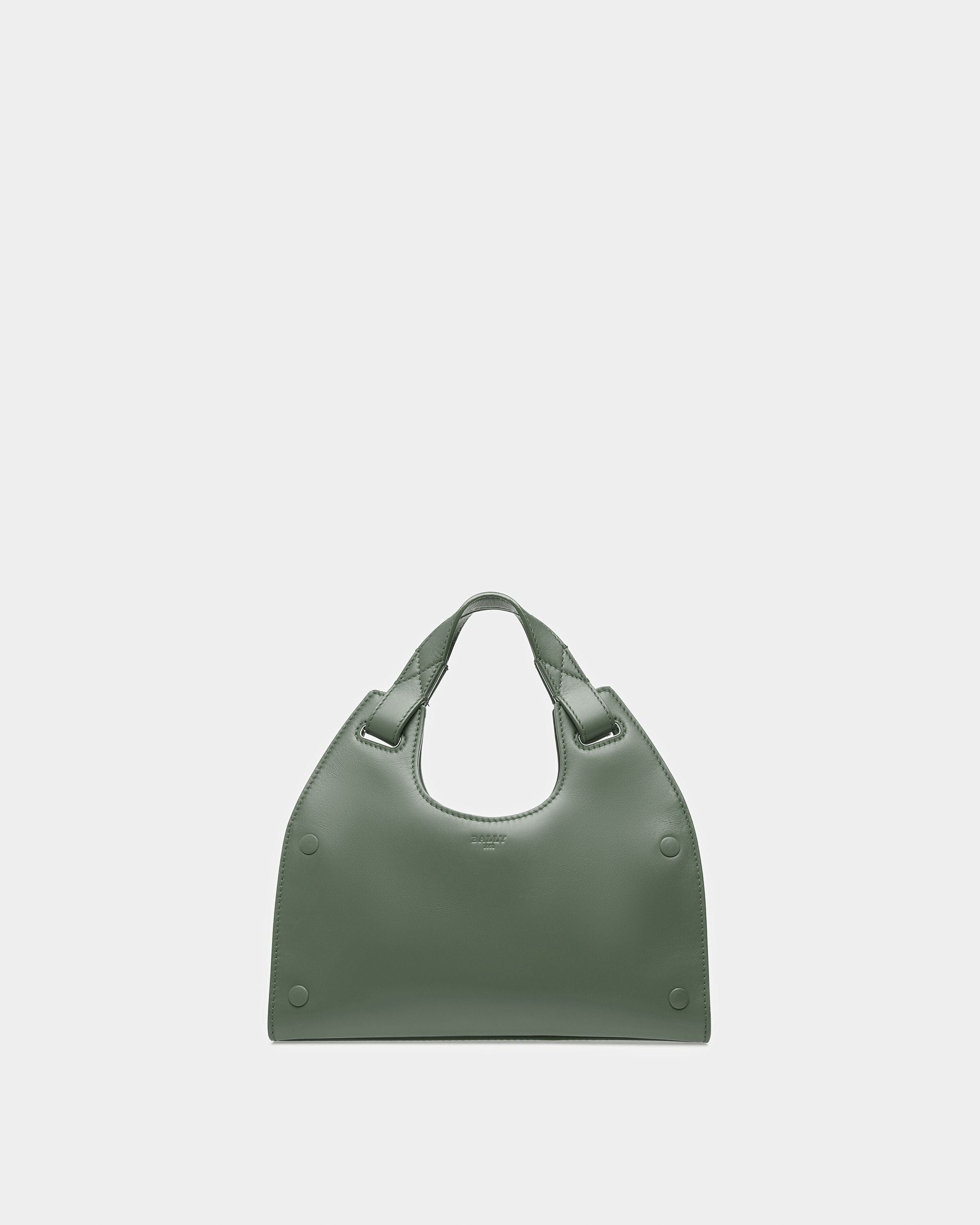 Ahres Small Bolso De Hombro De Piel En Salvia - Mujer - Bally - 01