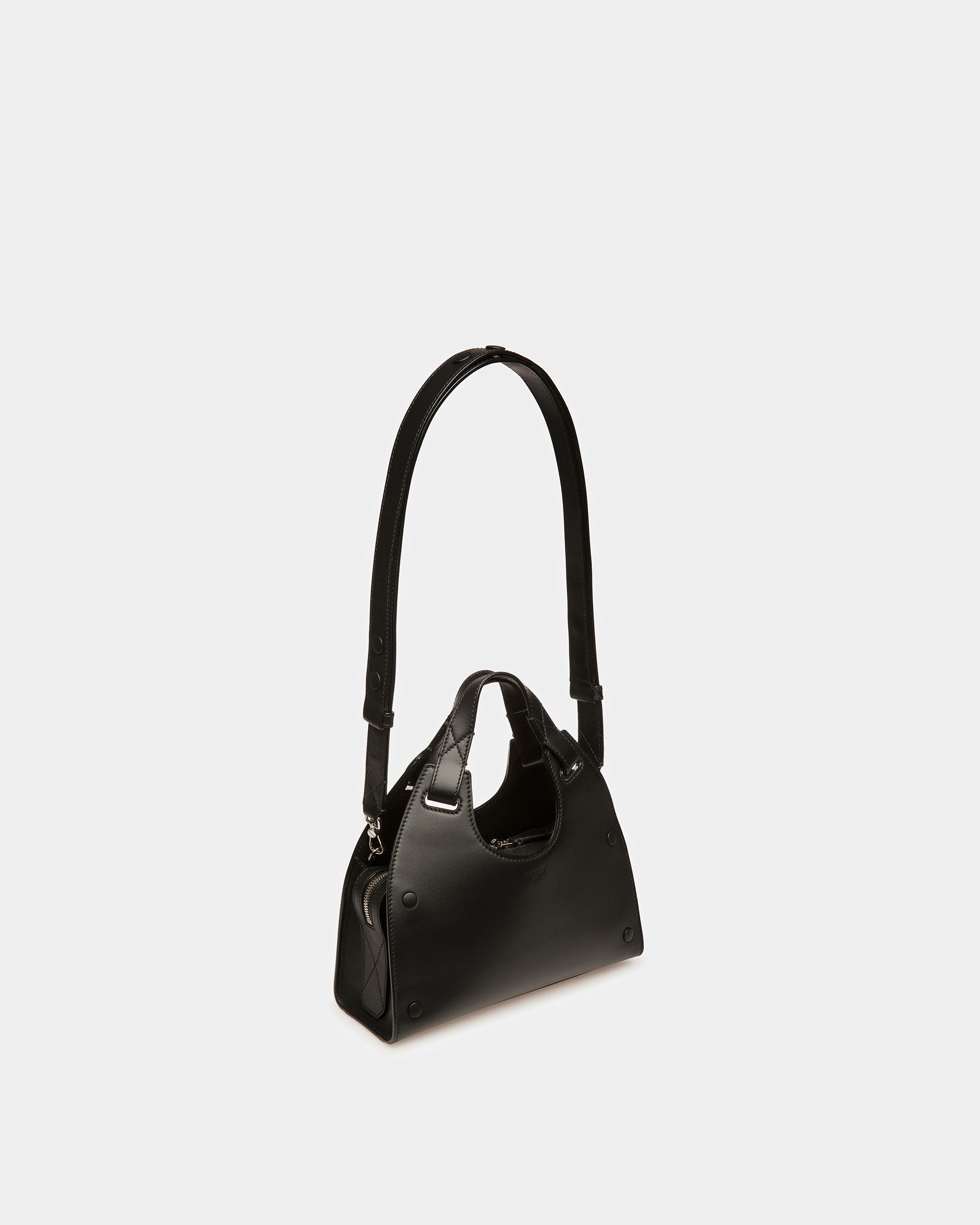 Ahres Small Bolso De Hombro De Piel En Negro - Mujer - Bally - 07