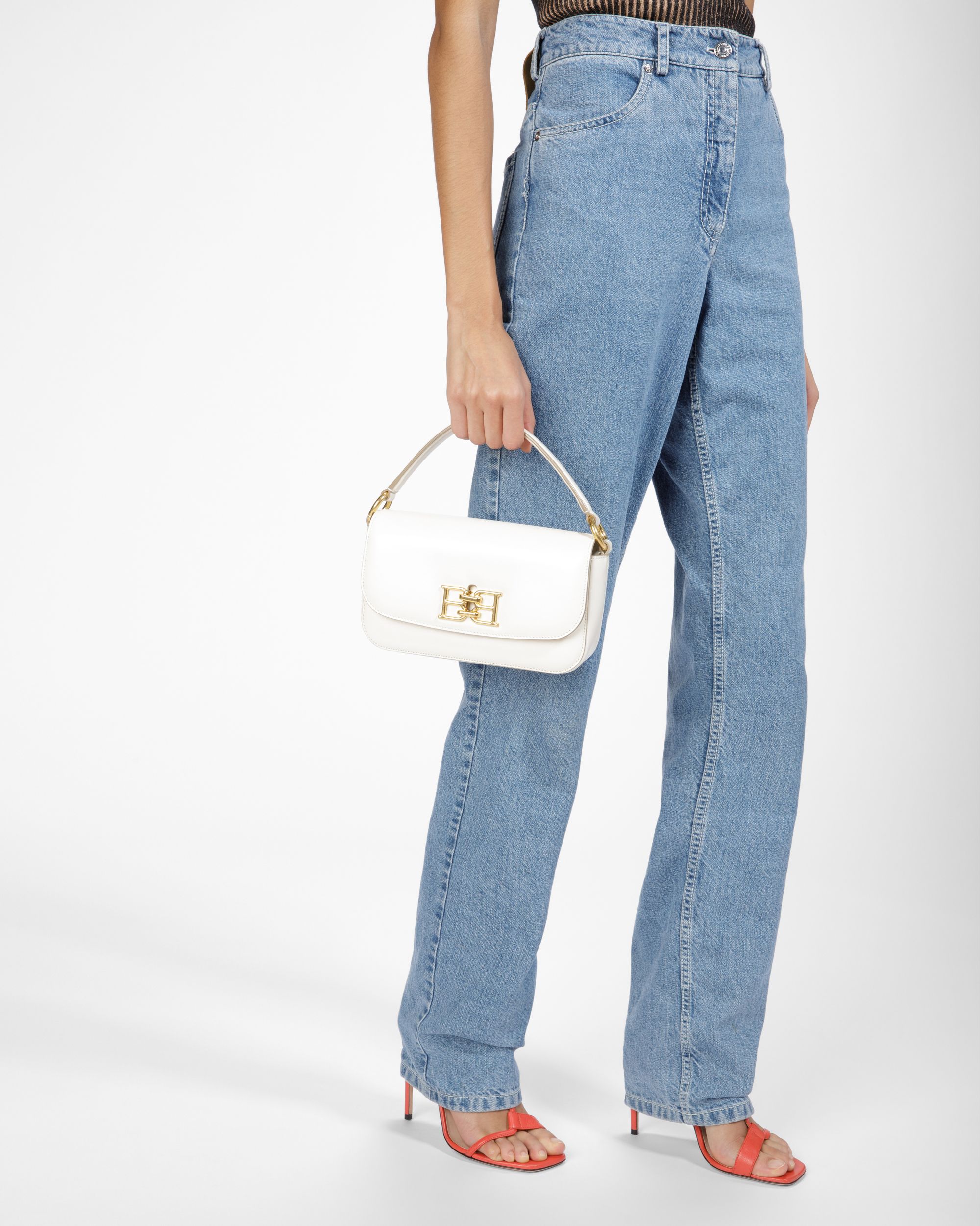 Brodye Bolso Bandolera De Piel Color Hueso - Mujer - Bally - 02