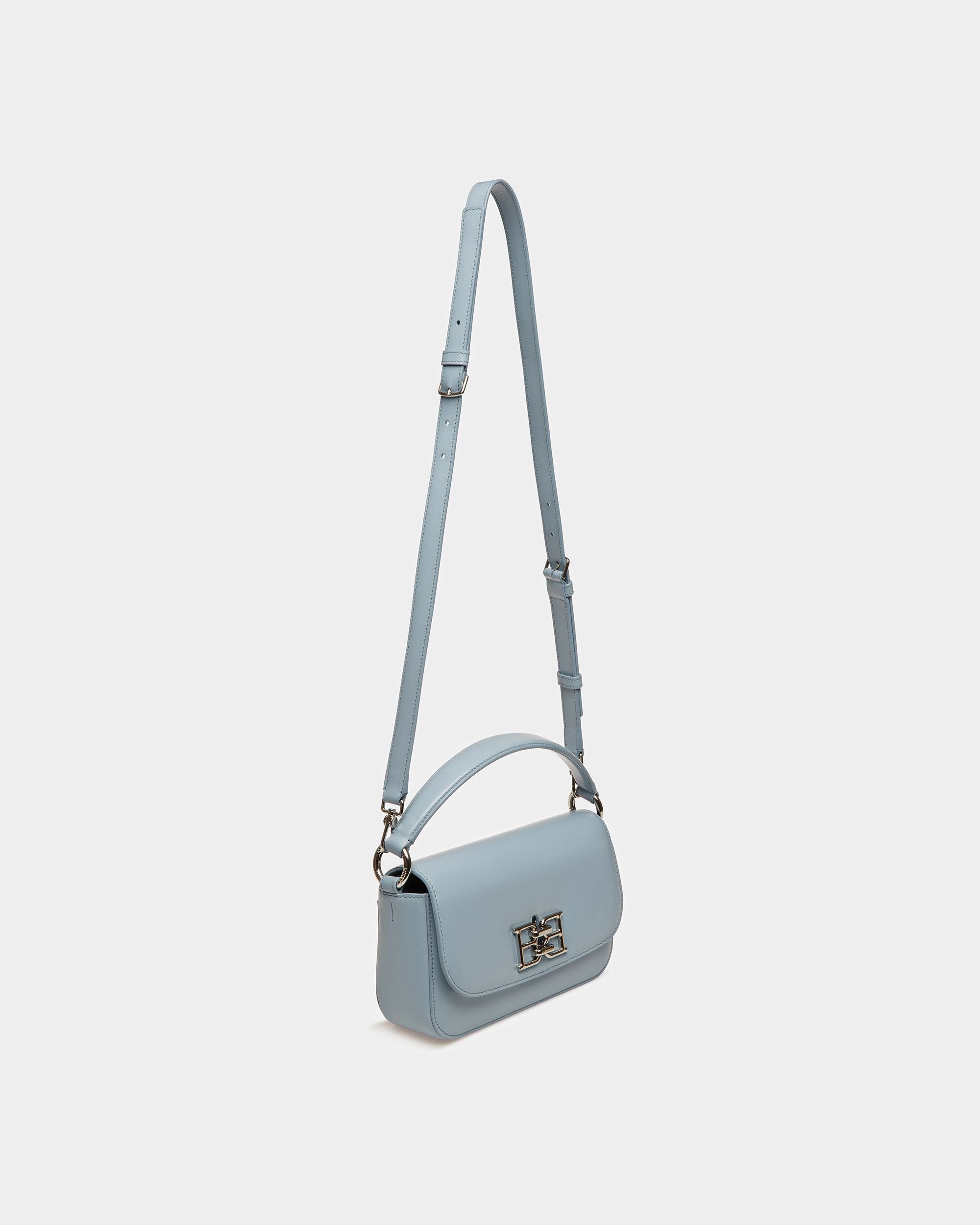 Brodye Bolso Bandolera De Piel En Azul Claro - Mujer - Bally - 05