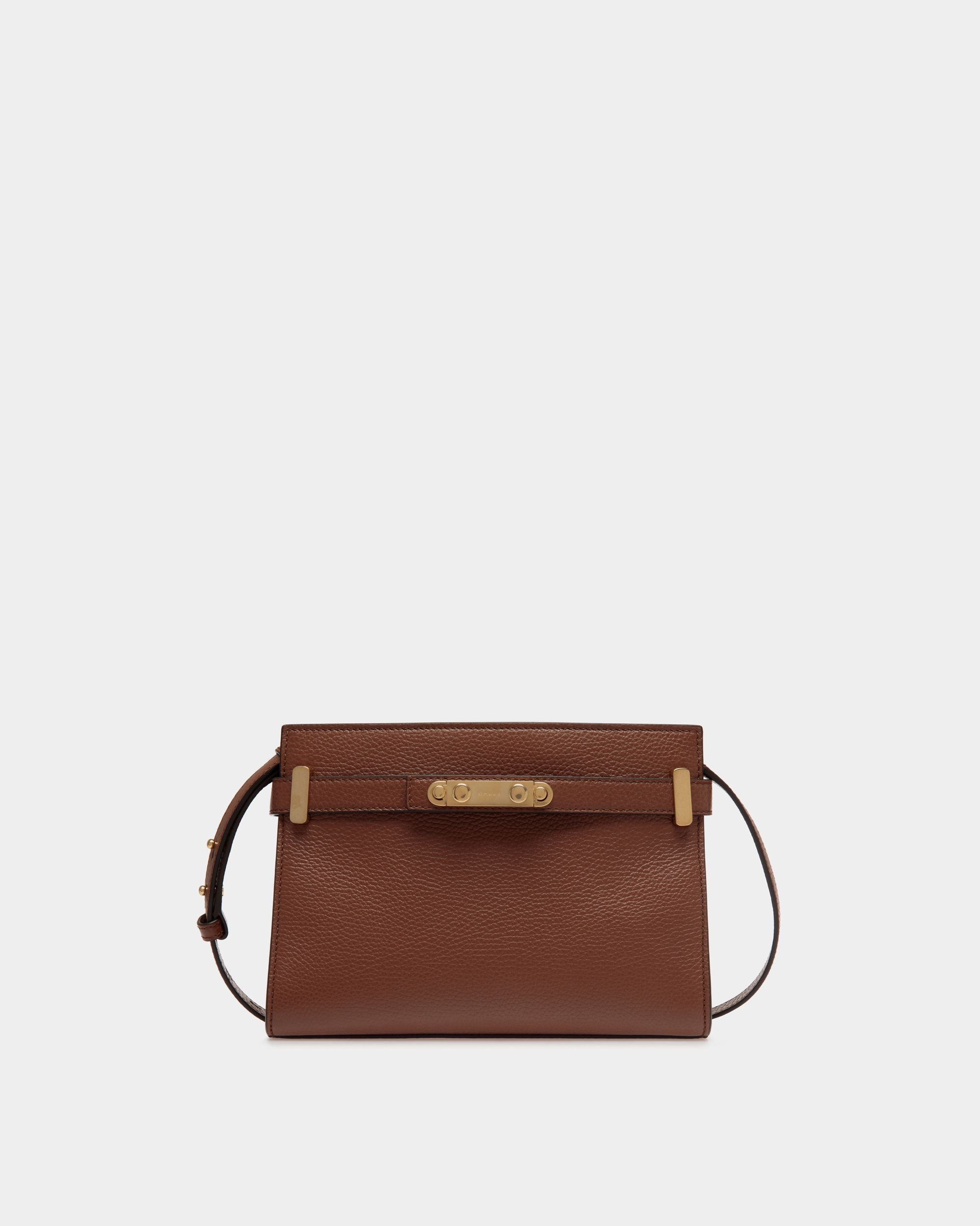 Bandolera Carriage De Piel Granulada Marrón - Mujer - Bally - 01