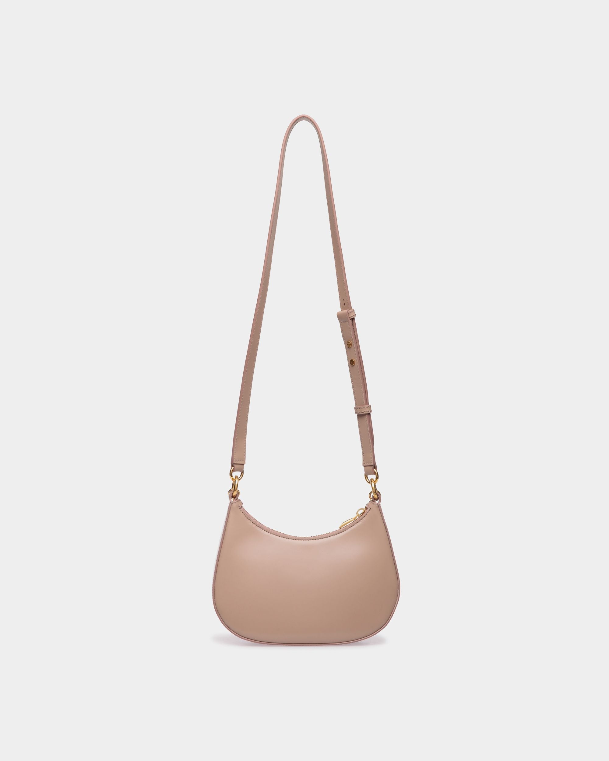 Minibandolera Emblem De Piel Cepillada Light Beige - Mujer - Bally - 02