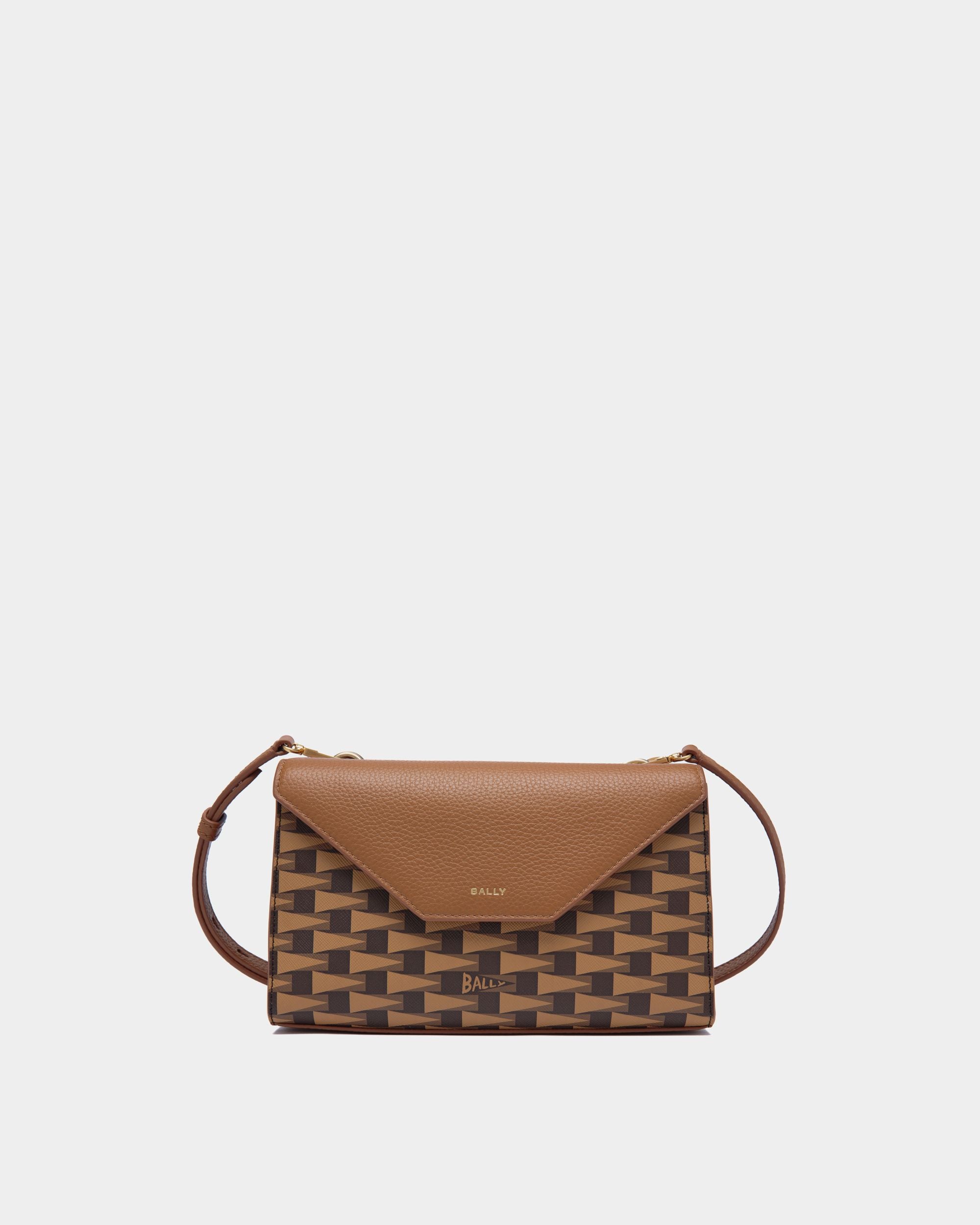 Pennant Crossbody Bag in Brown TPU - Women's - Bally - 01
