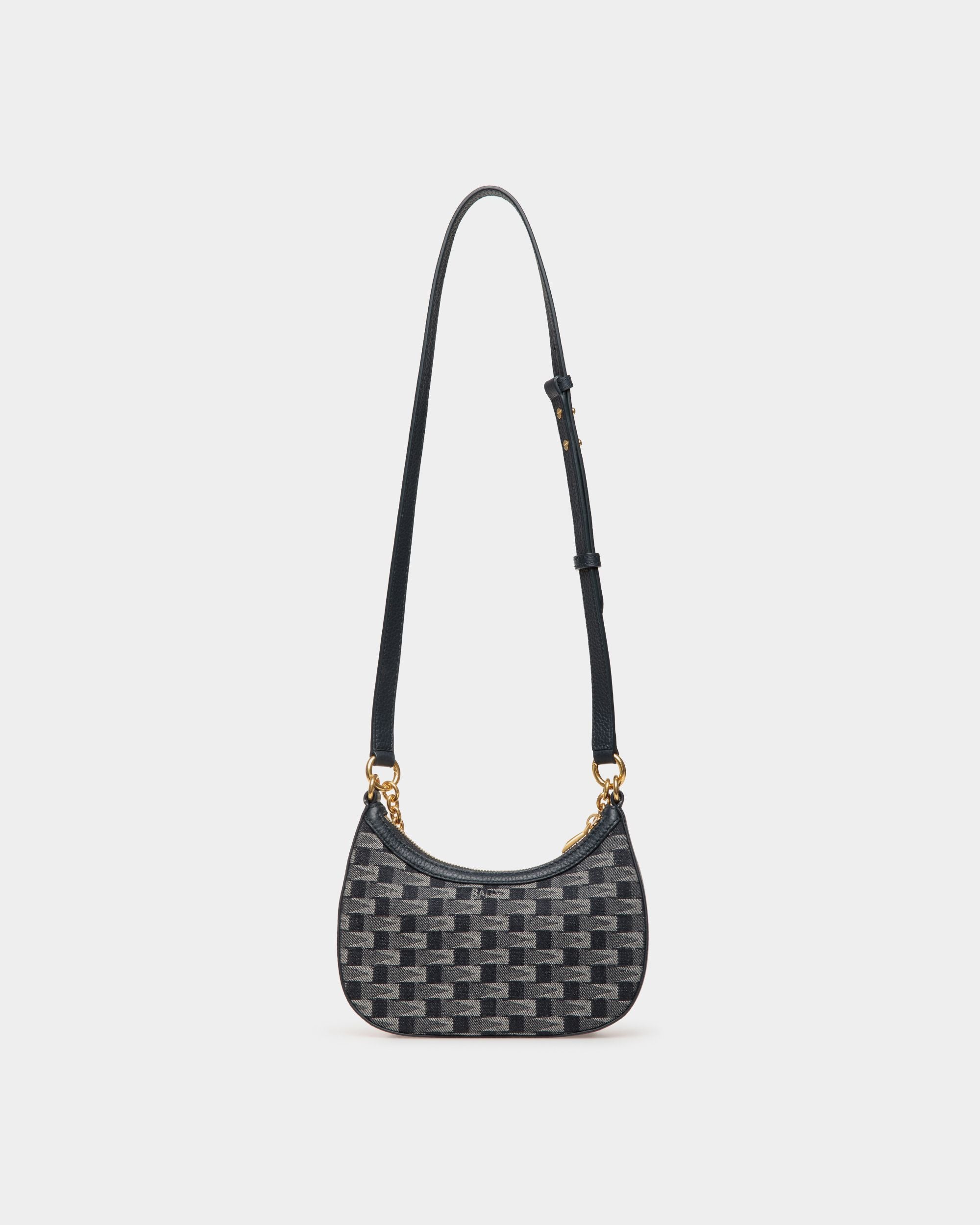 Minibolso Bandolera Bar De Denim Con Motivo Pennant - Mujer - Bally - 02