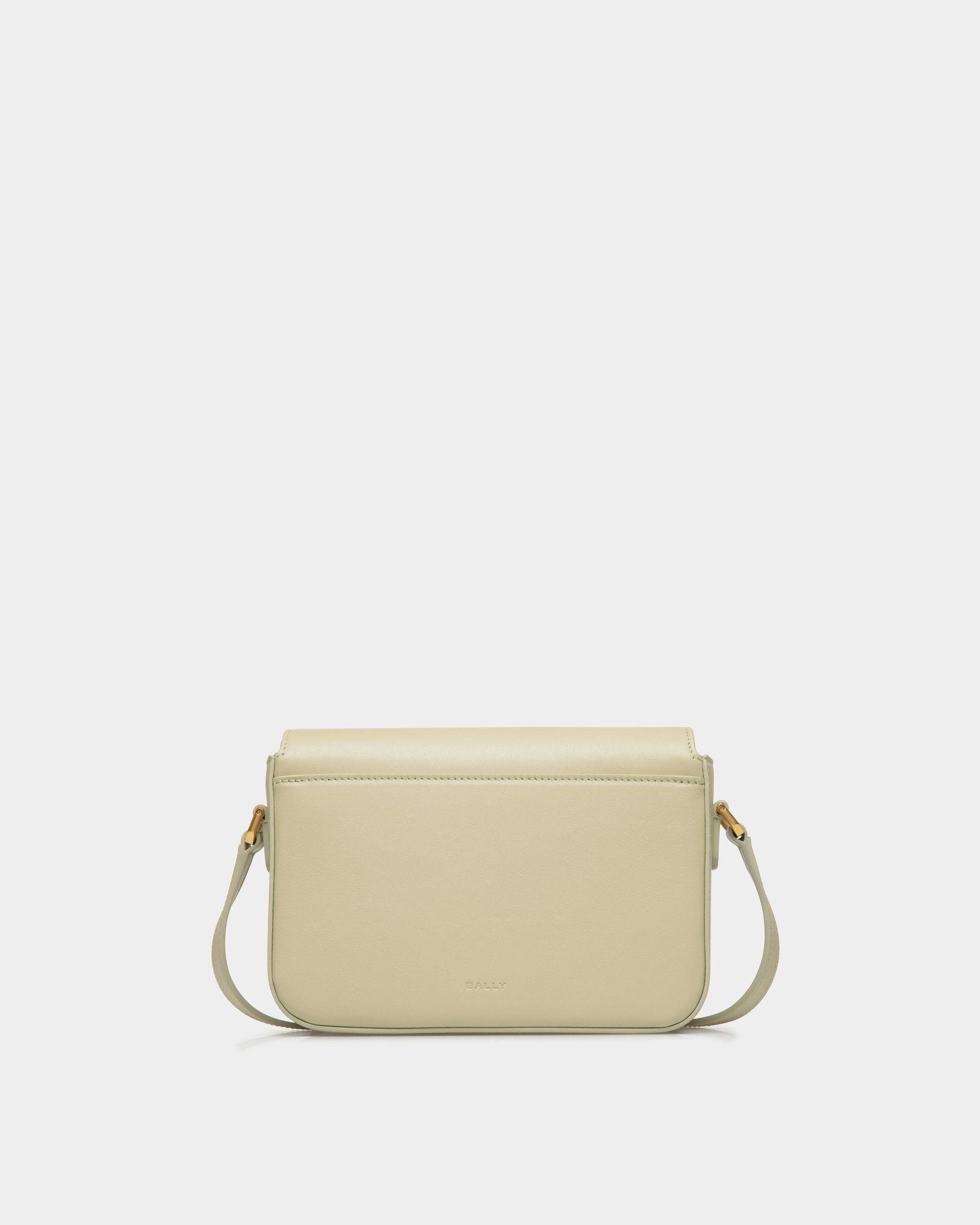 Emblem Small Crossbody Bag In Light Green Leather - Women's - Bally - 03