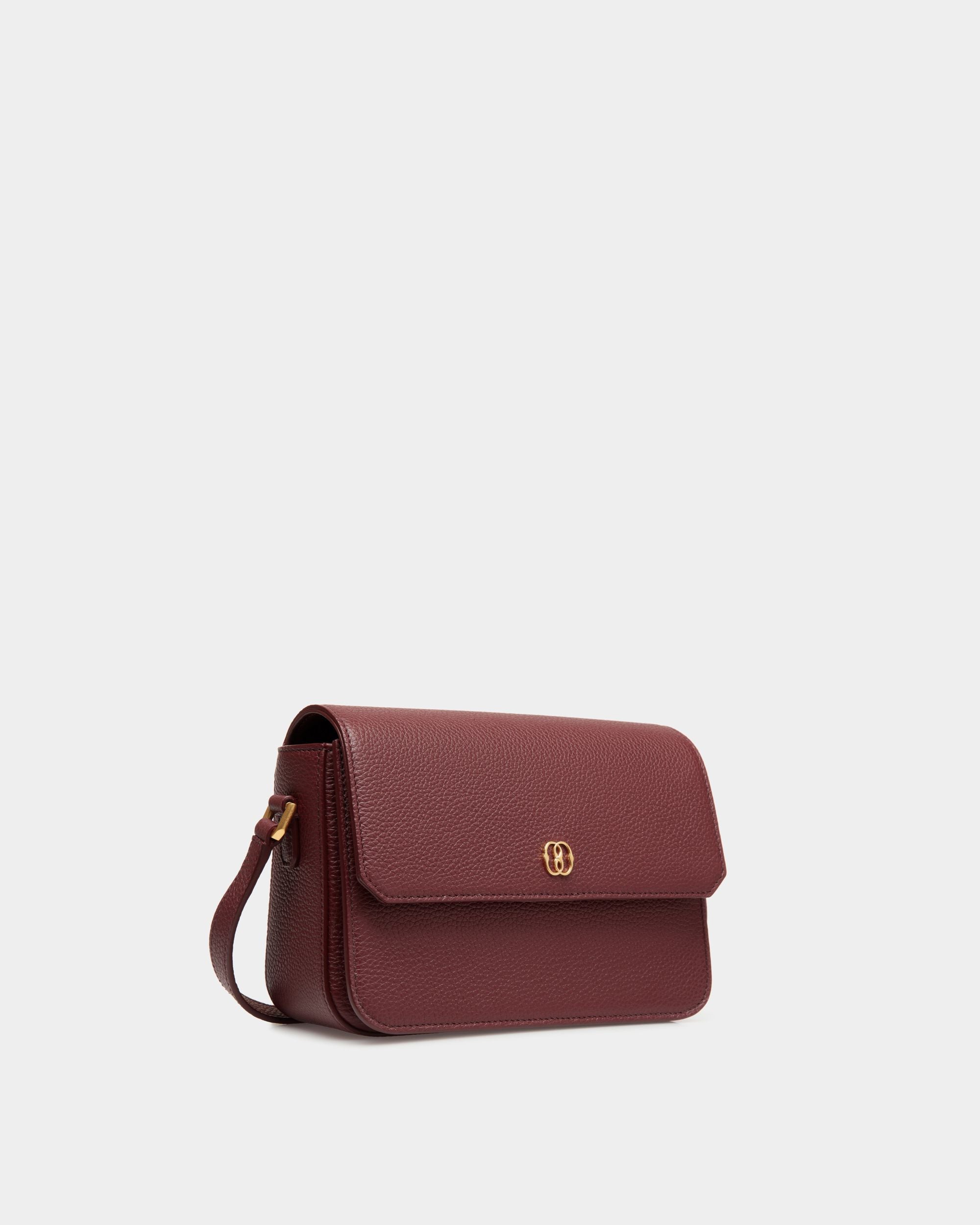 Emblem Small Crossbody Bag in Andorra Grained Leather - Women's - Bally - 03