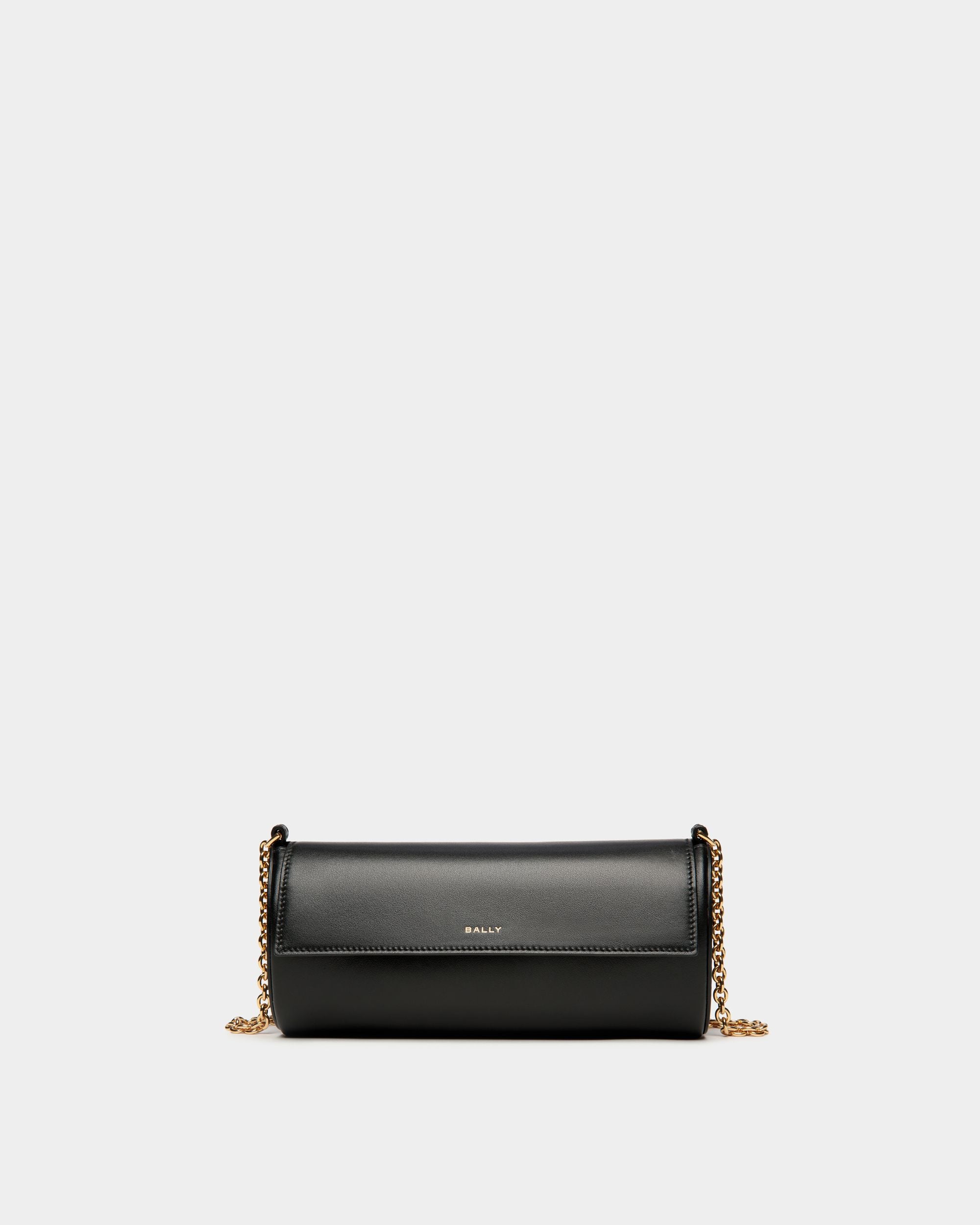 Emblem Minibag In Black Leather - Women's - Bally - 01