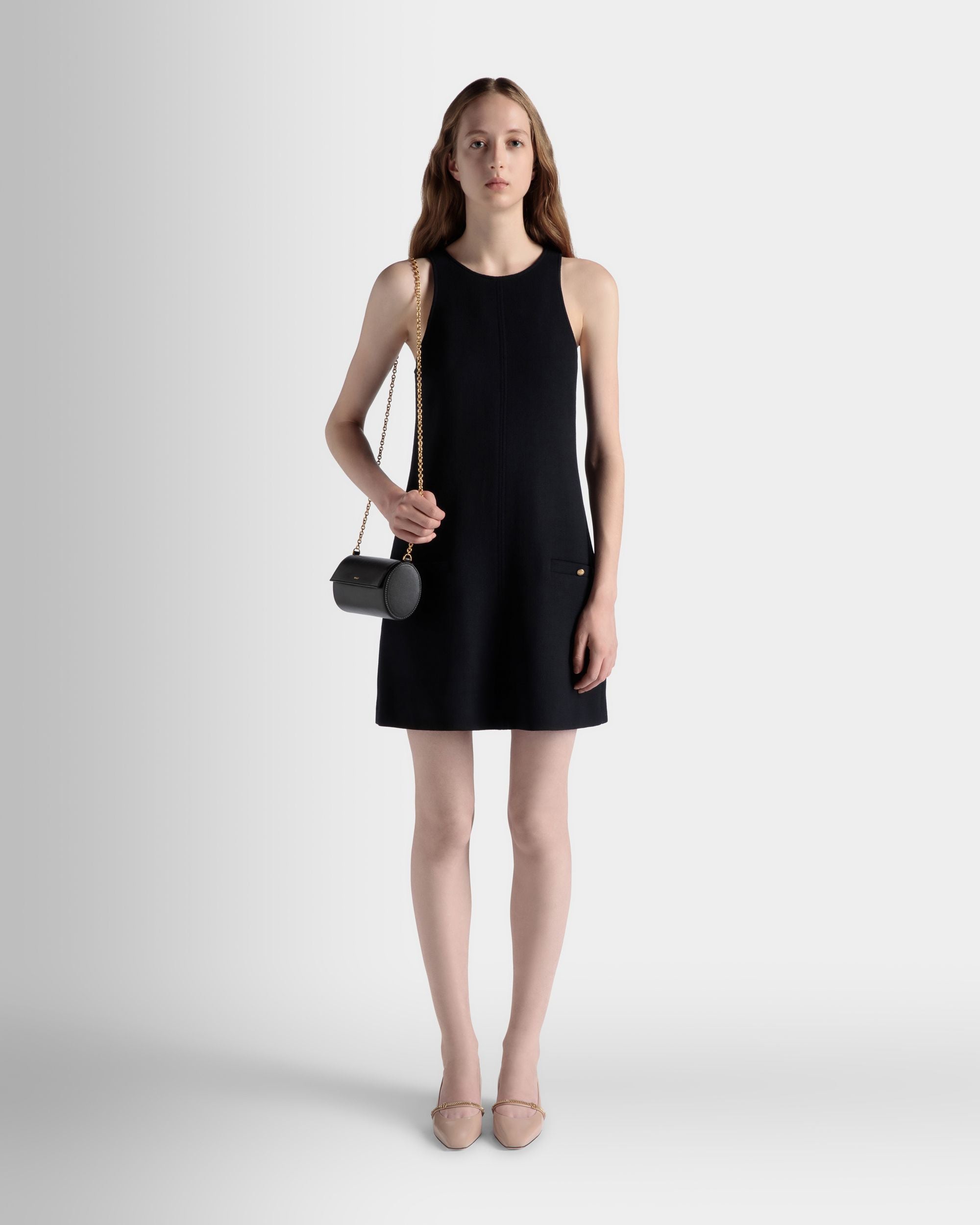 Emblem Minibag In Black Leather - Women's - Bally - 02
