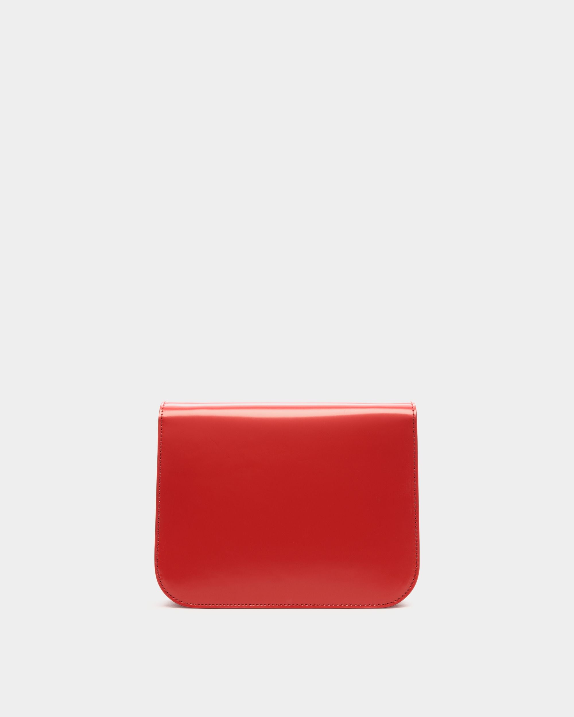 Ollam Crossbody Bag in Red Leather - Women's - Bally - 02