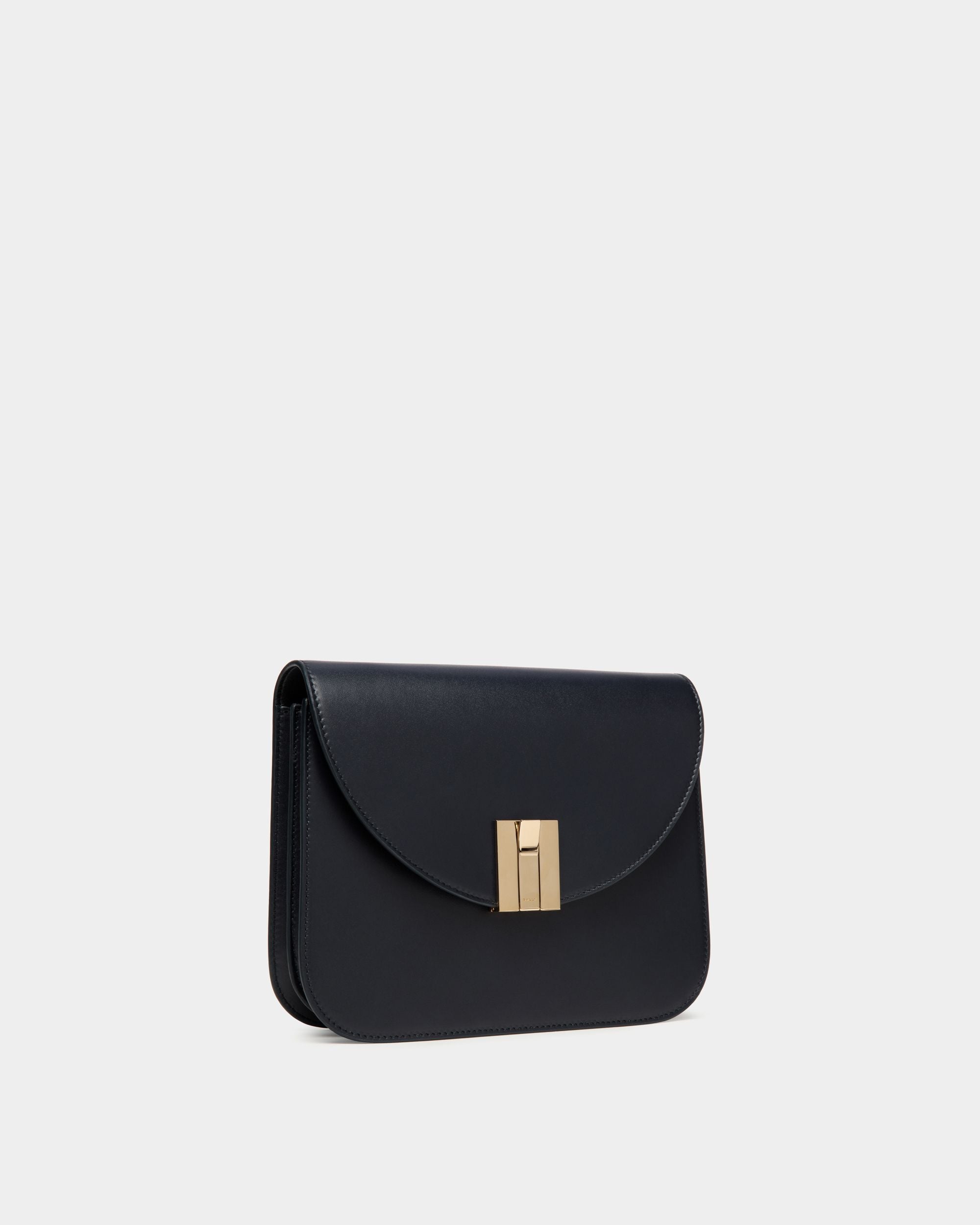 Bandolera Ollam De Piel Navy Blue - Mujer - Bally - 03