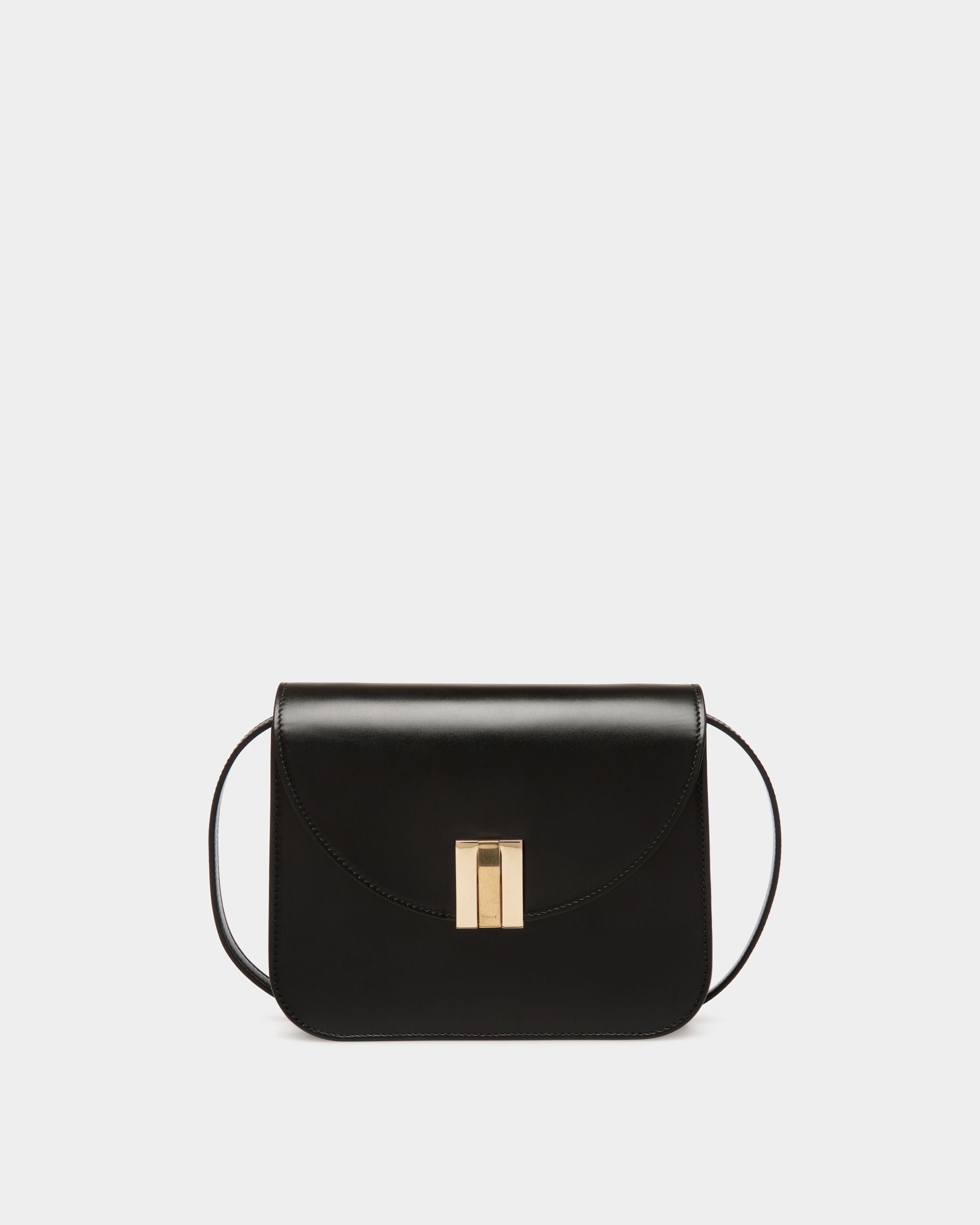 Ollam Crossbody Bag in Black Leather - Mujer - Bally - 01