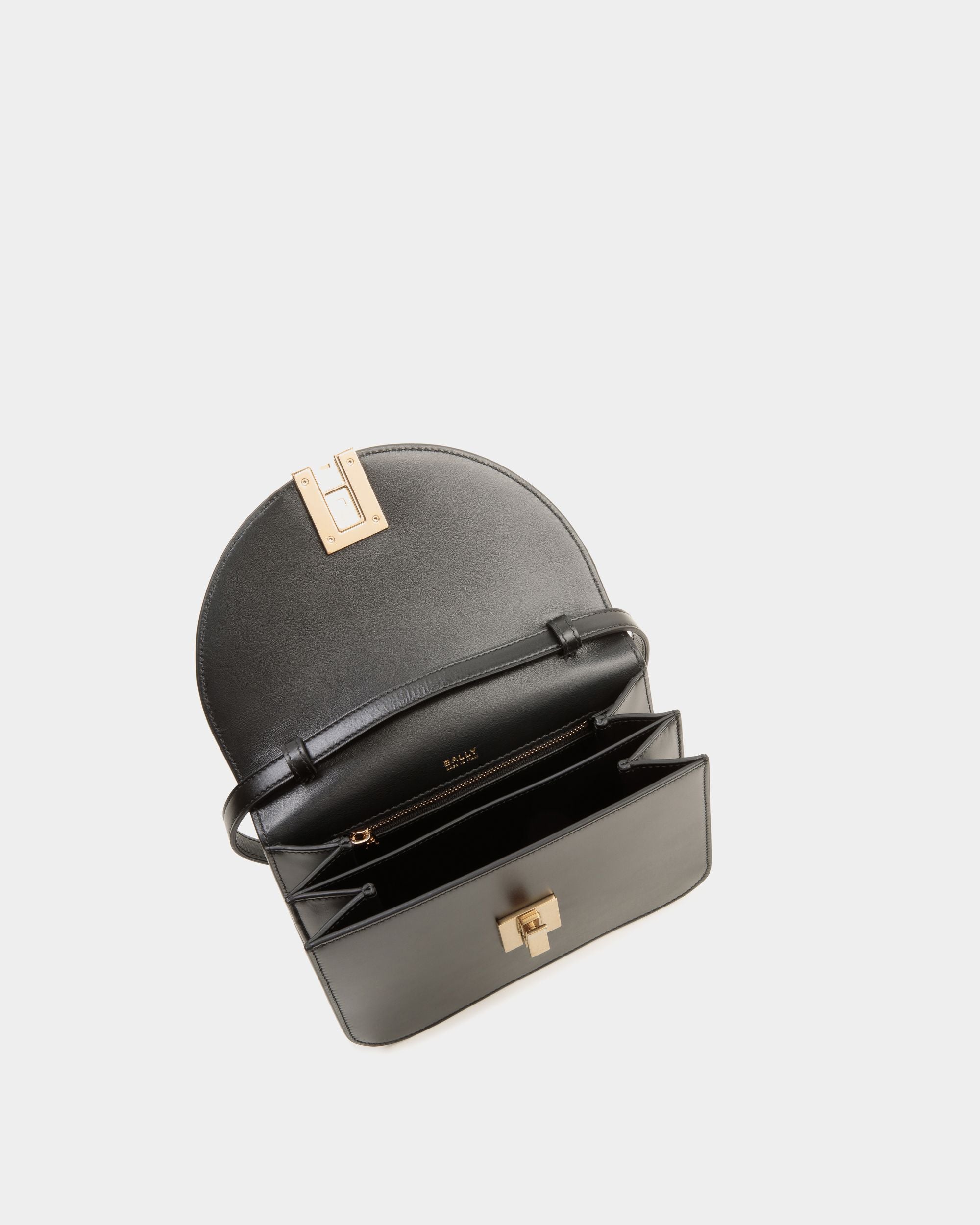 Ollam Crossbody Bag in Black Leather - Mujer - Bally - 05