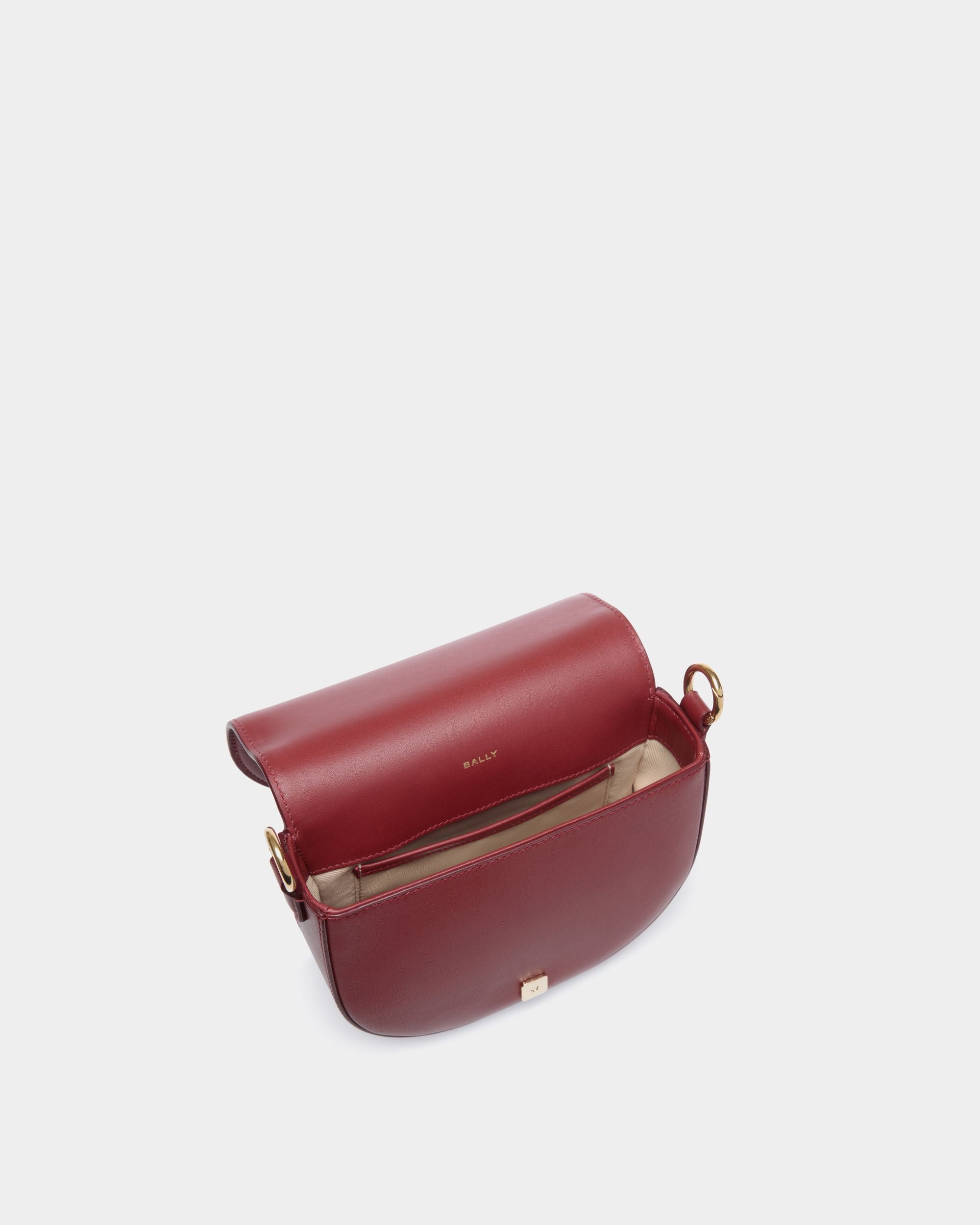 Code Cross Body In Red Bovine - Women's - Bally - 04