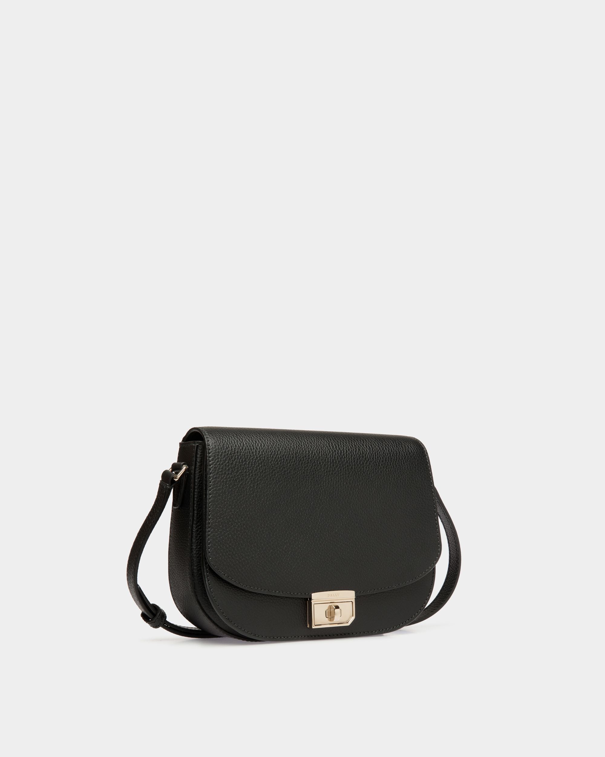 Crossbody Bag In Black Leather - Women's - Bally - 03