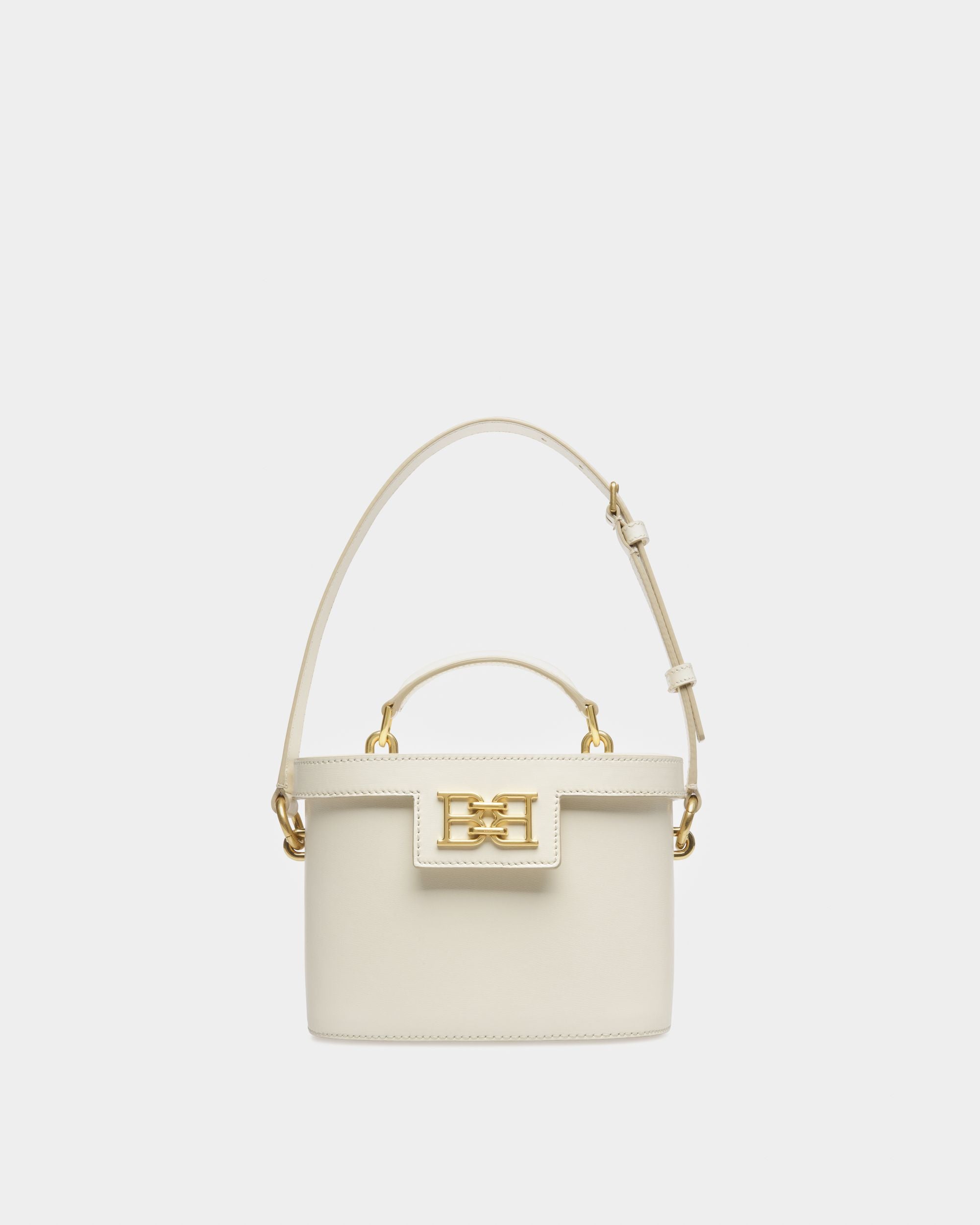 Bengi Bandolera En Piel De Color Crema - Mujer - Bally - 06