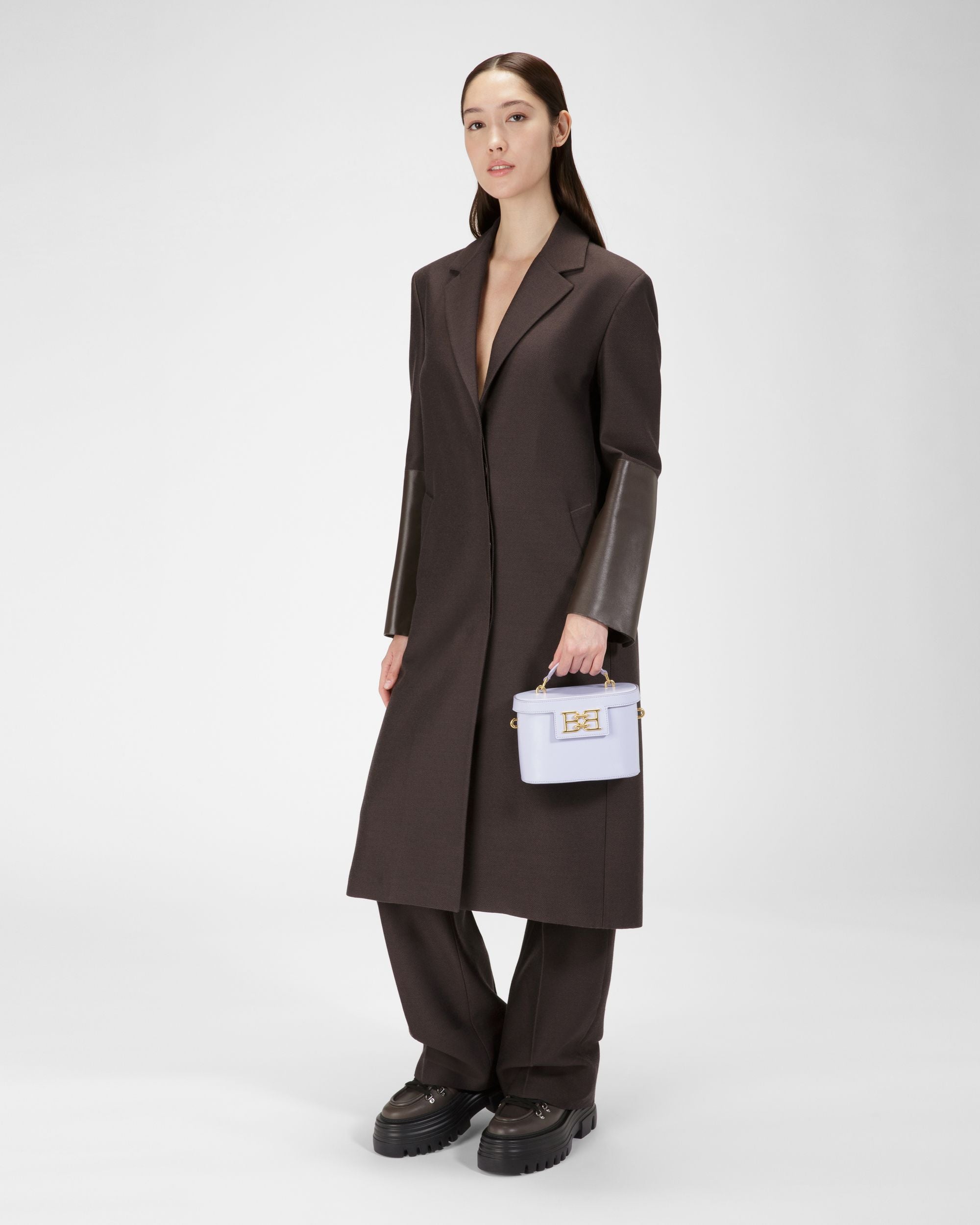 Bengi Bandolera En Piel De Color Lila - Mujer - Bally - 01