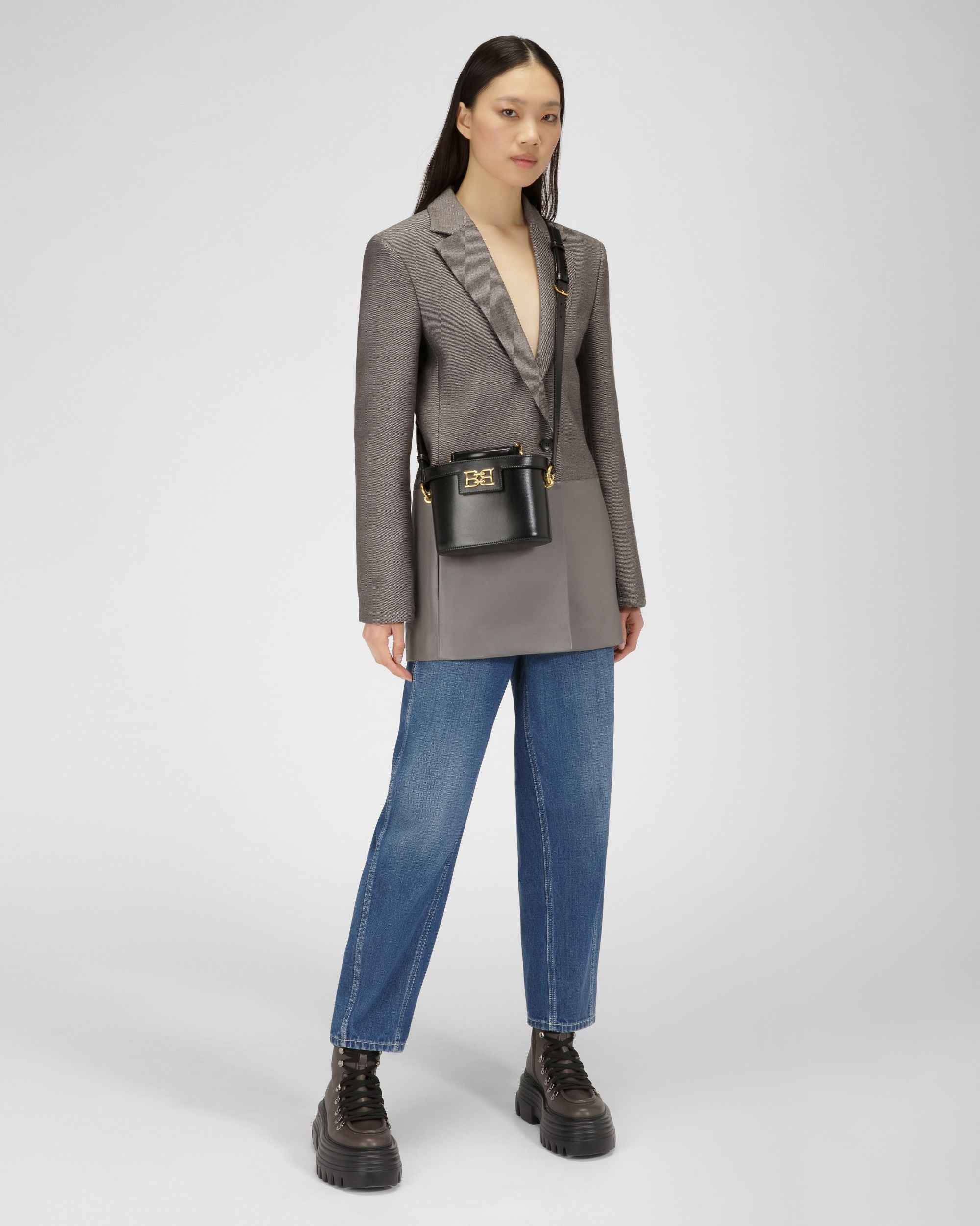 Bengi Leather Cross-Body Bag In Black - Women's - Bally - 07