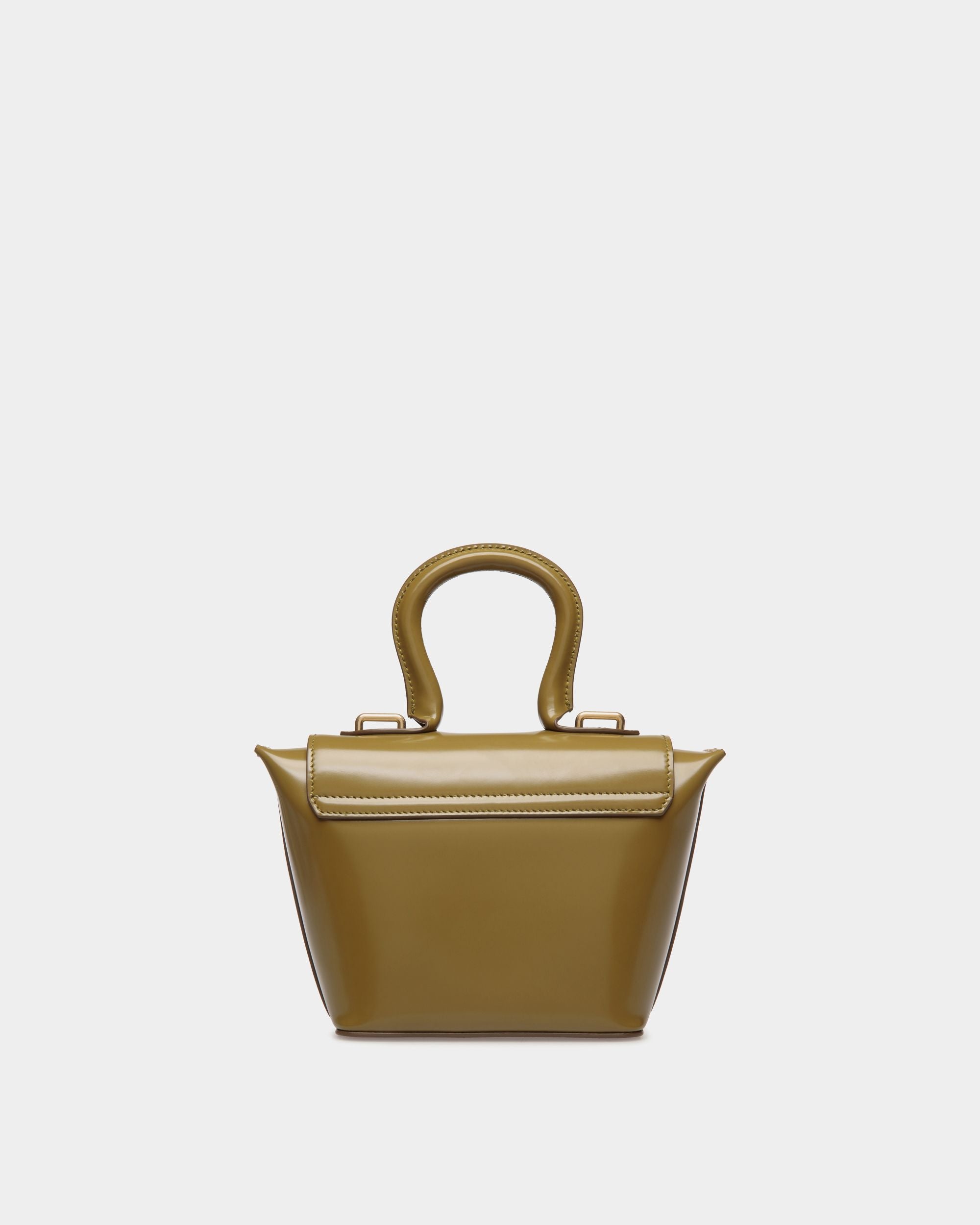 Minibolso Belle De Piel Cepillada Olive Green - Mujer - Bally - 03