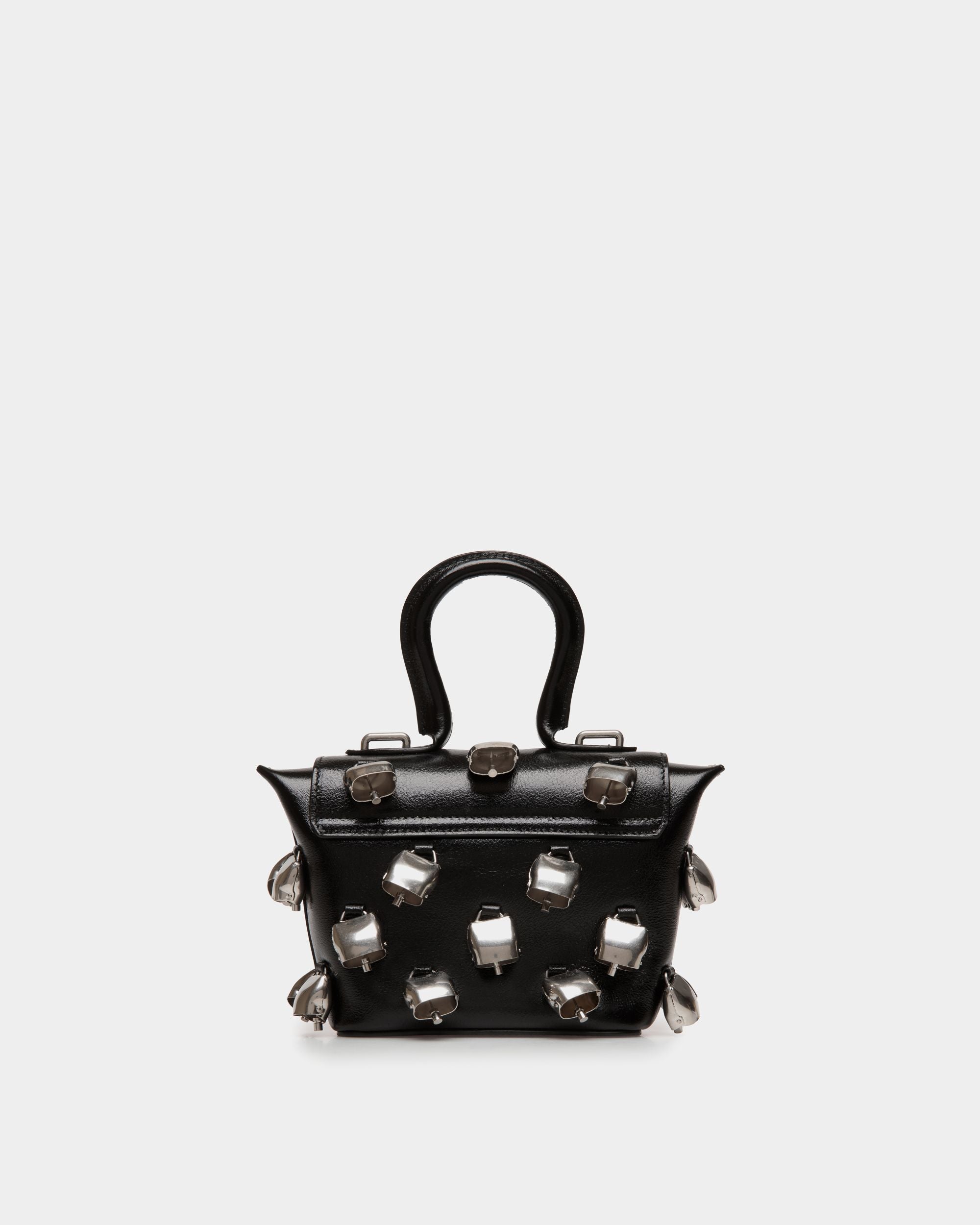 Belle Minibag In Black Leather with Bells - Women's - Bally - 03